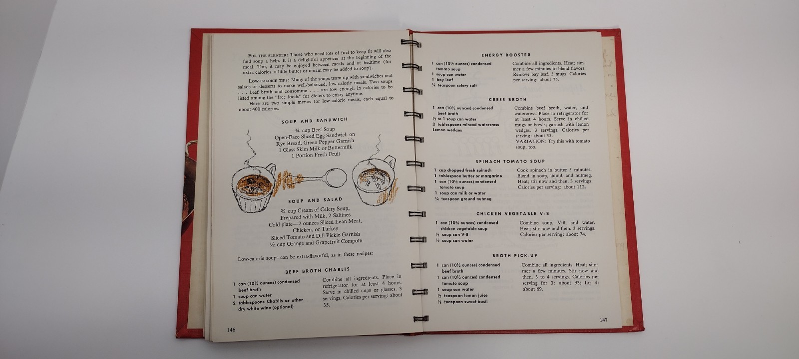 Cooking with Soup A Campbell Cookbook 1965 1st Edition Spiral Bound Hardcover