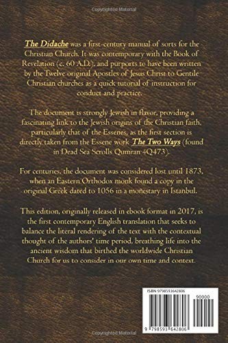 The Didache with Commentary: (The Teaching of the Twelve Apostles to the Nations