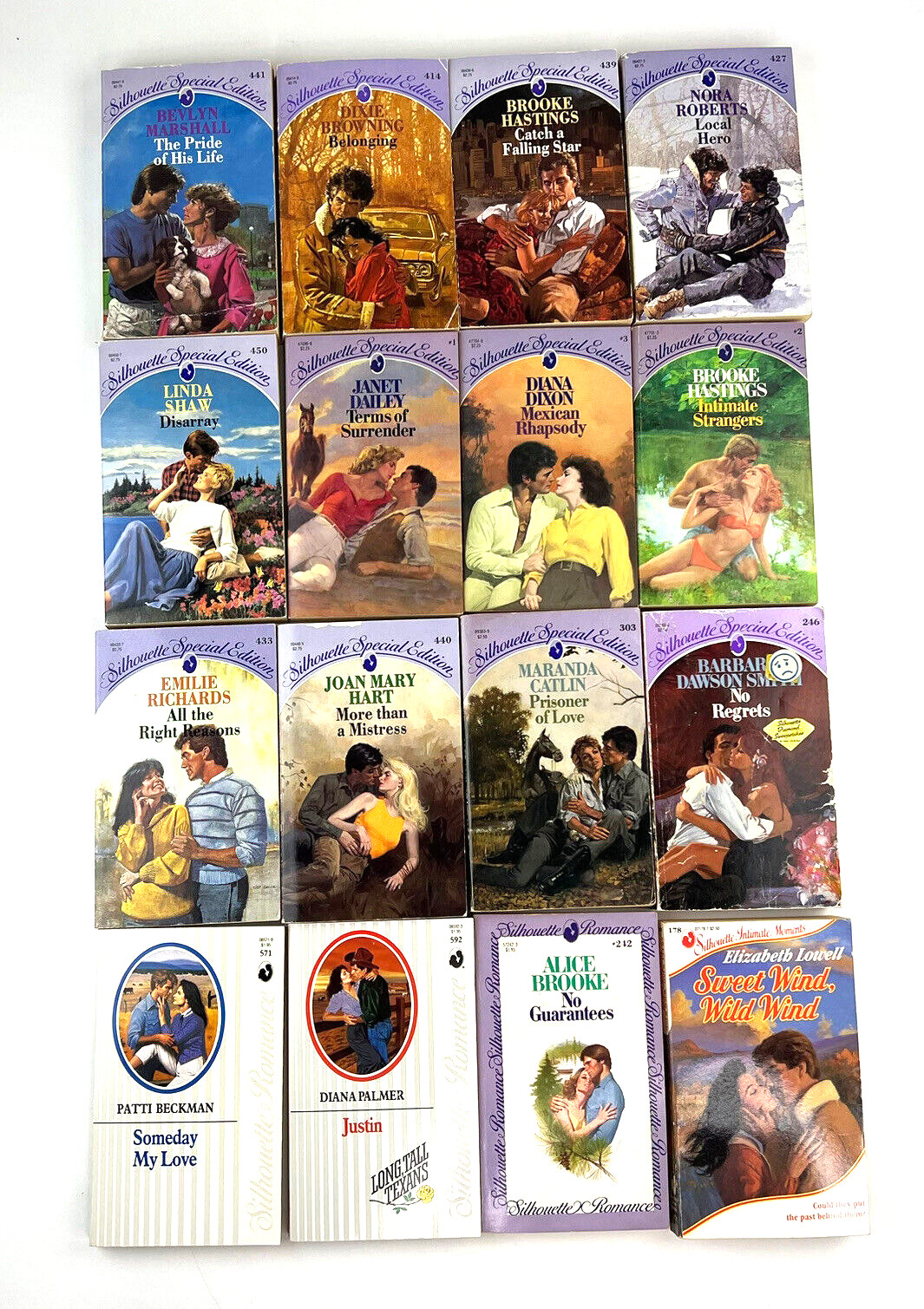 Vintage Harlequin Silhouette Romance Fiction Paperback Books Lot of 32 1980s