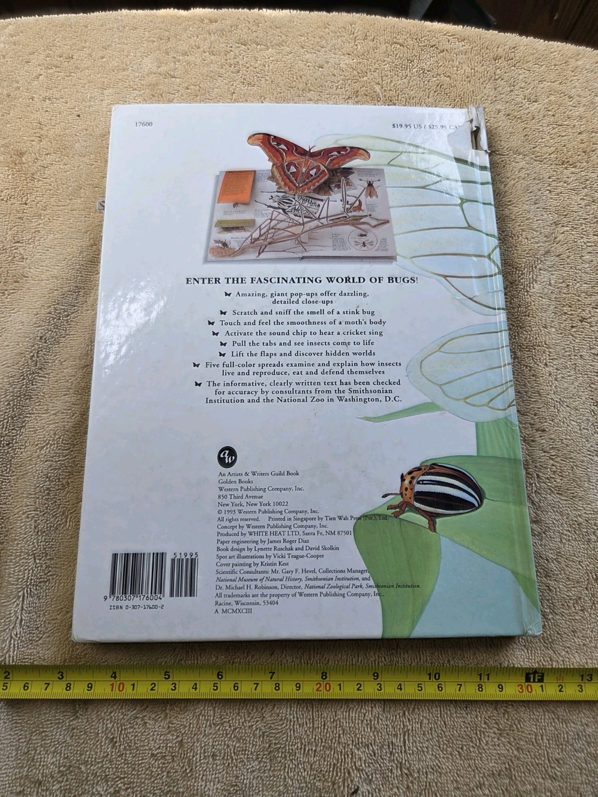 The Ultimate Bug Book Pop-Up HC 1993 Luise Woelflein Wendy Smith-Griswold