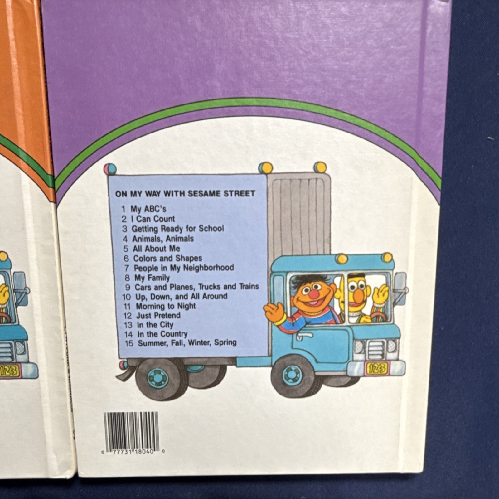 On My Way with Sesame Street Hardcover Lot (4 Books) Vol 3,4,8,9 Illustrated