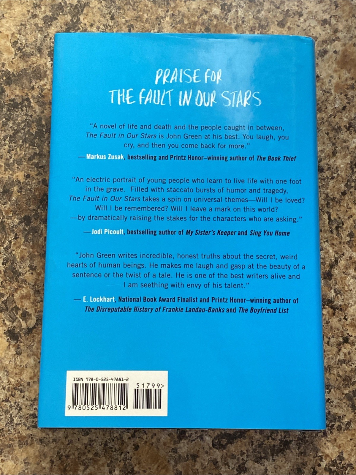 The Fault in Our Stars SIGNED by John Green – 1st Prt / 1st Ed Near Fine HC