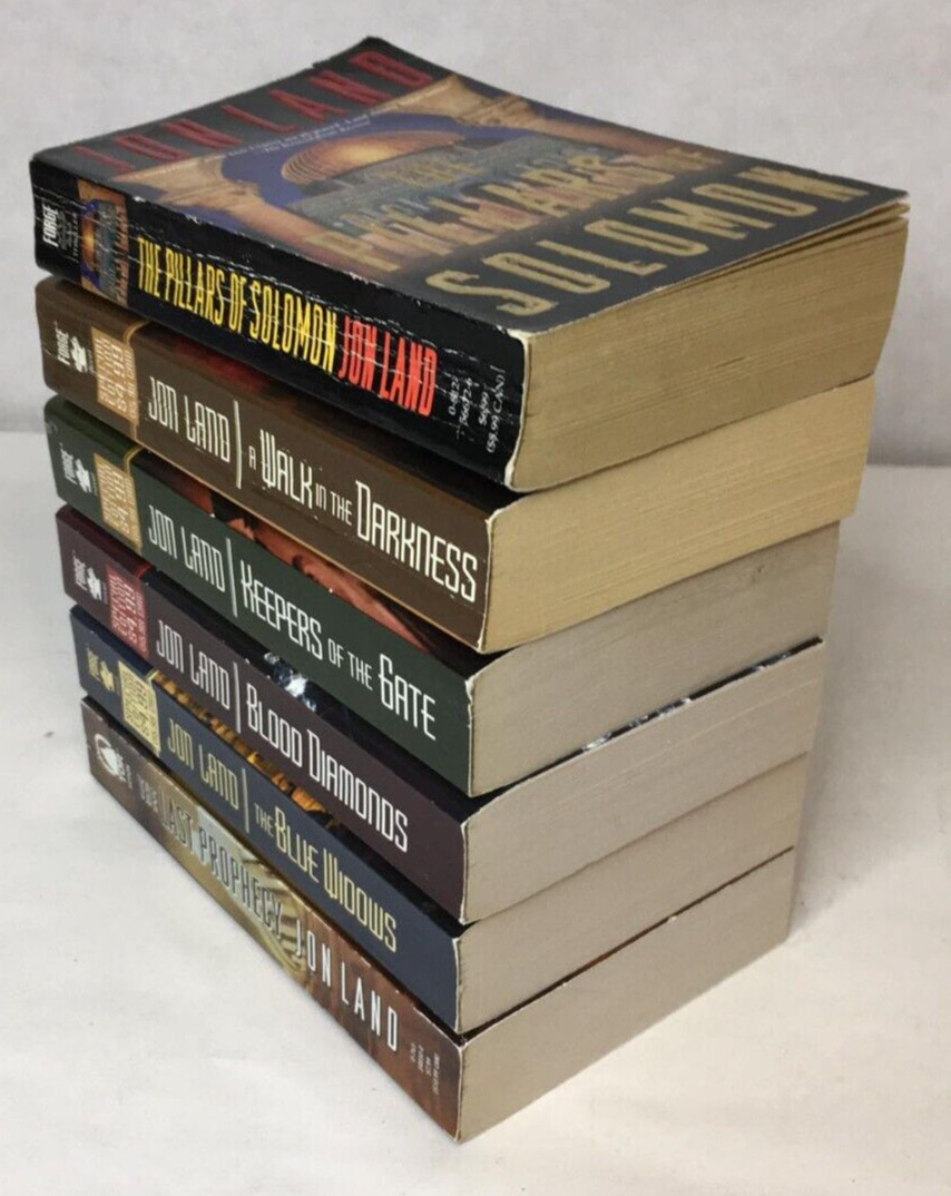 Lot of 6 BEN KAMAL SERIES BOOKS 2-7 by JON LAND – Paperback – Near Complete
