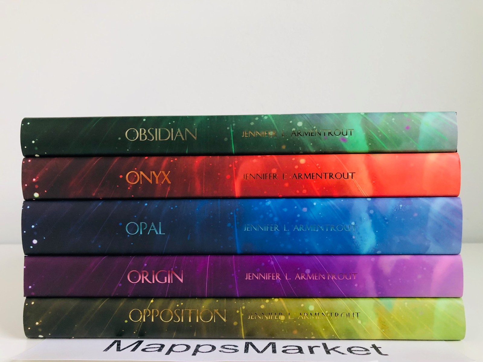 SIGNED Lux Series 1-5 by Jennifer L. Armentrout BOOKS FOR DAYS w/ Overlay, Print