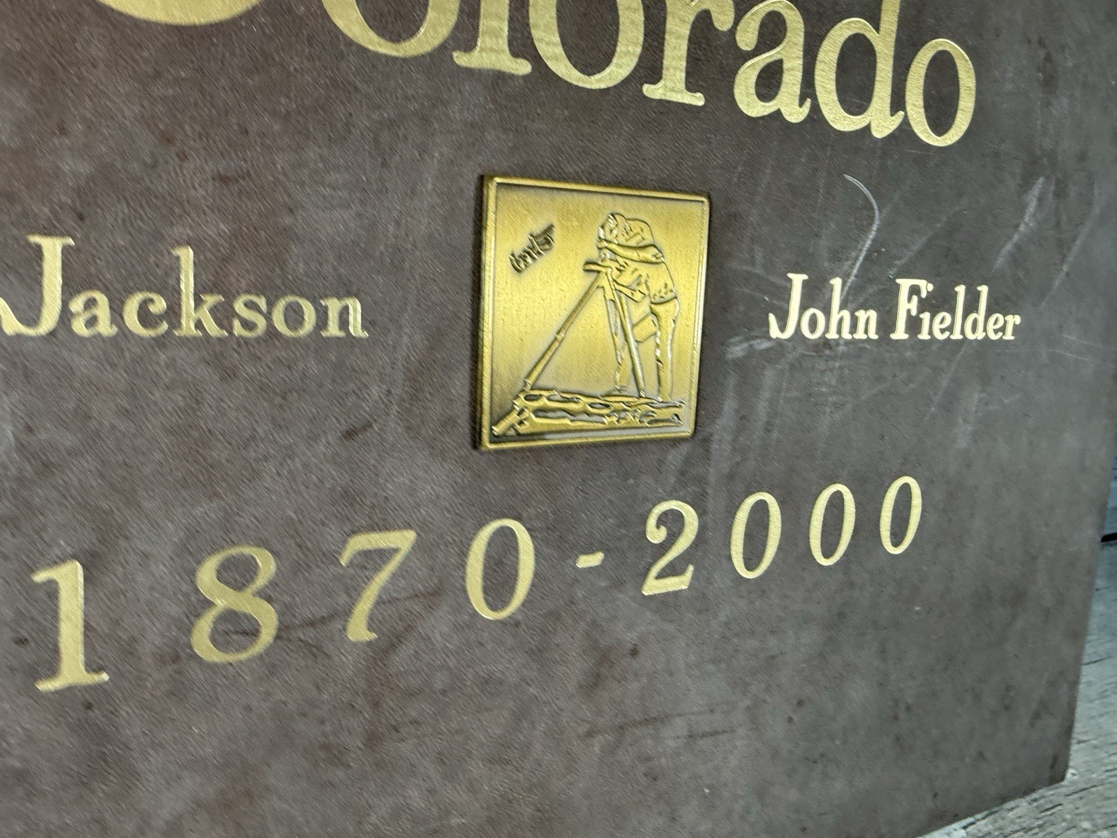 COLORADO 1870-2000 by W.H. Jackson, John Fielder Faux-Leather Bound Book -SIGNED