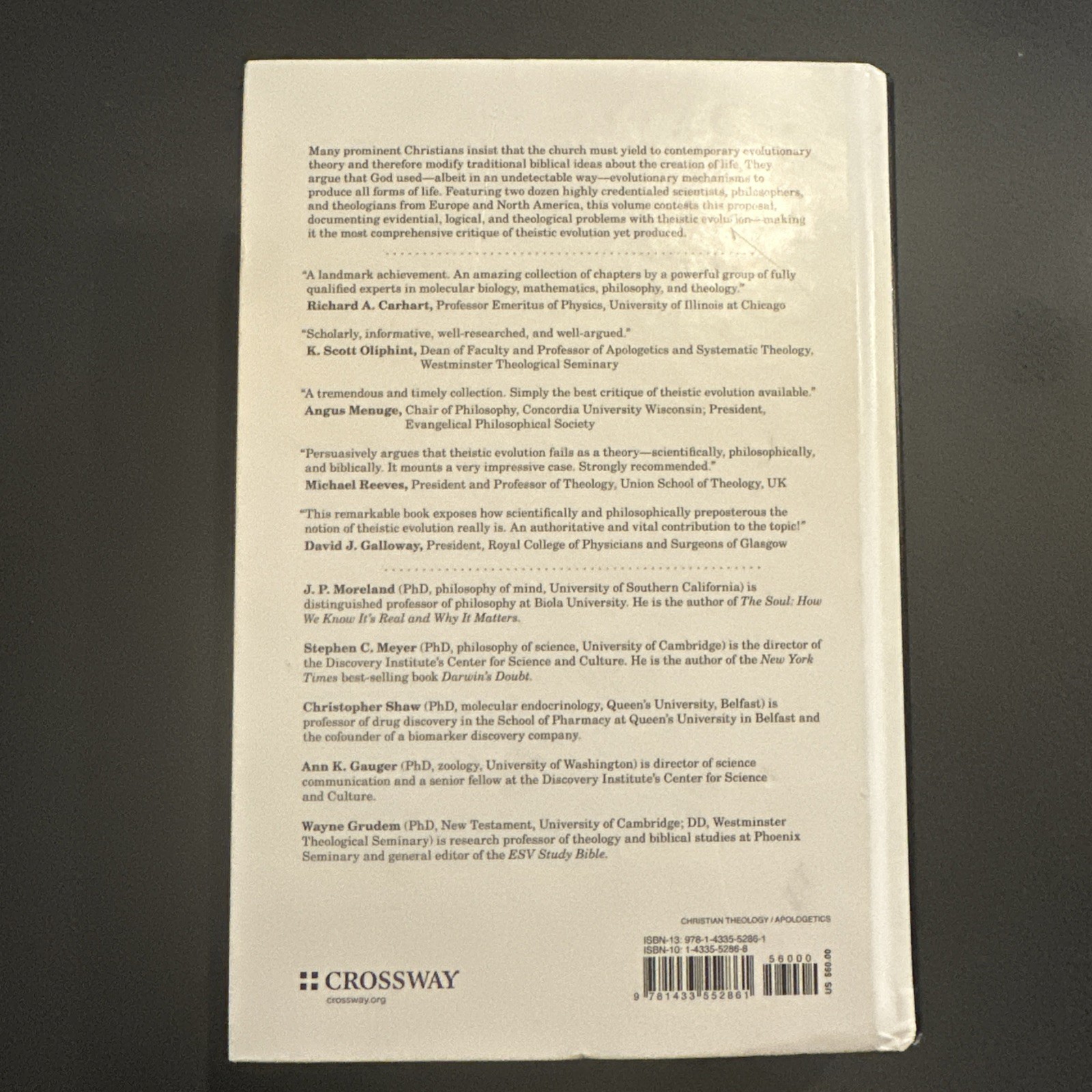 Theistic Evolution: A Scientific, Philosophical, a… by J. P. Moreland Hardback
