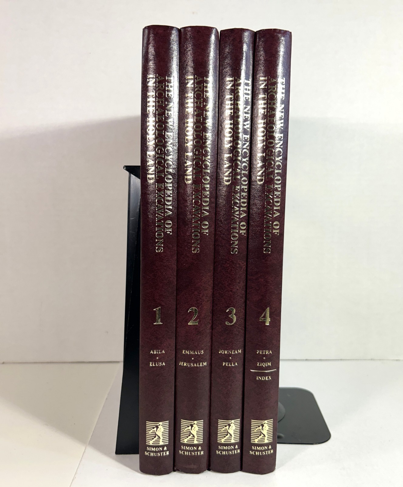 Set of 4 New Encyclopedia of Archaeological Excavations in Holy Land 1993 HB