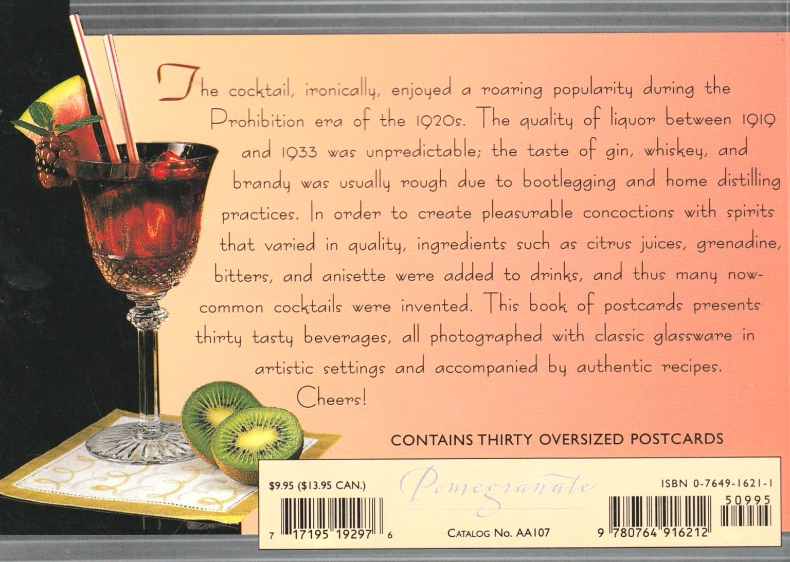 Classic Cocktails: A Book of 30 Postcards, Authentic Recipes by Phillip Collins