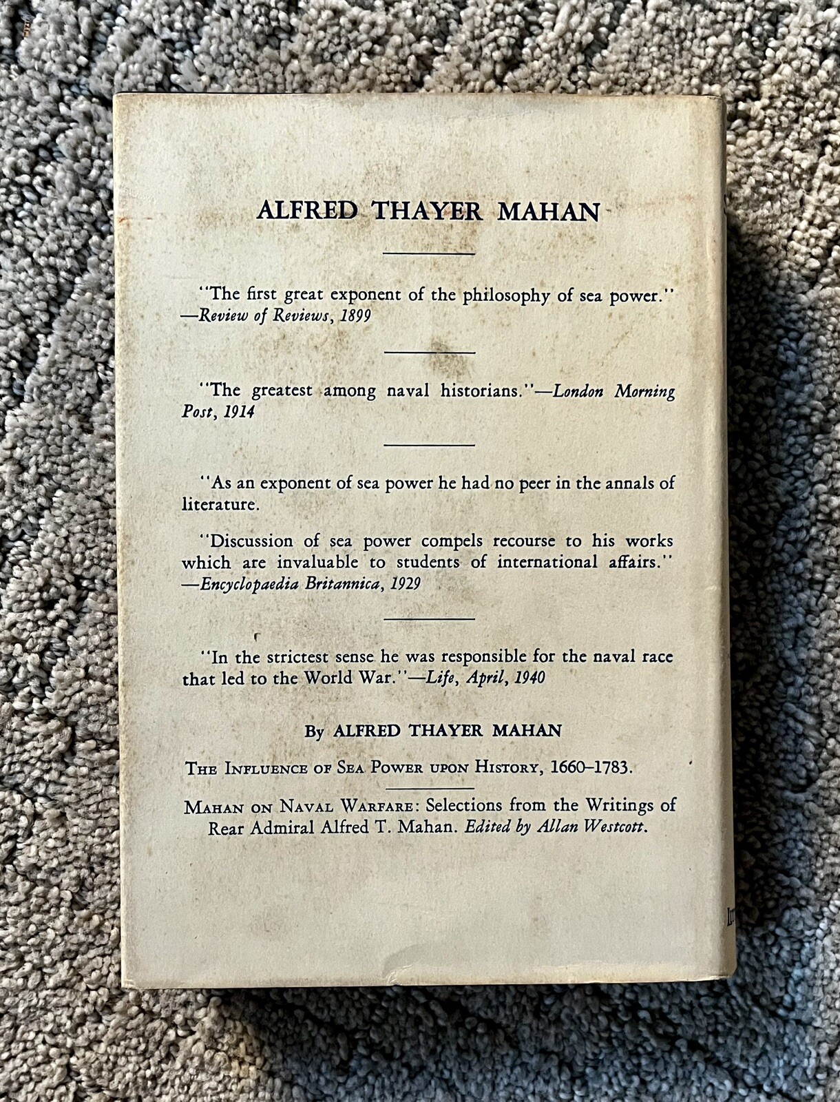 The Influence of Sea Power Upon History 1660 – 1783 by Alfred Mahan