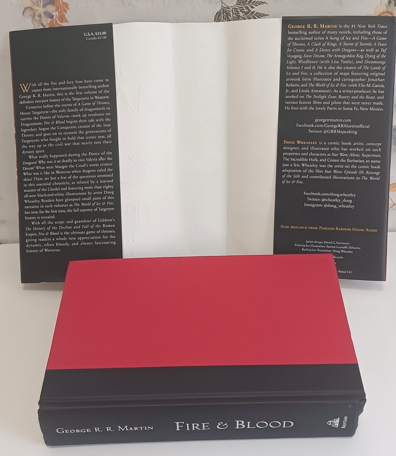 Fire & Blood-George R.R. Martin-2018 Hardcover DJ 1st Ed/1st Print/*Illustrated*