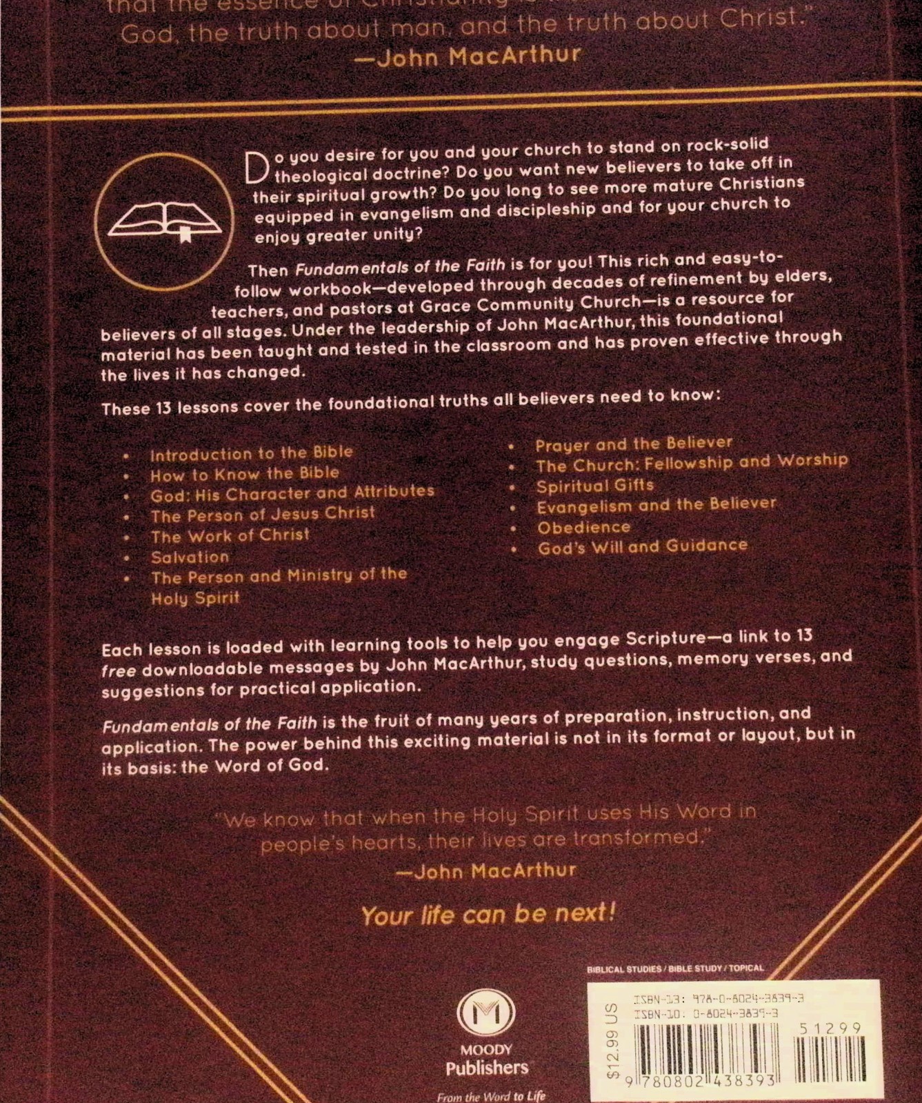 Fundamentals of the Faith: 13 Le… by foreword by John Mac Paperback G09E