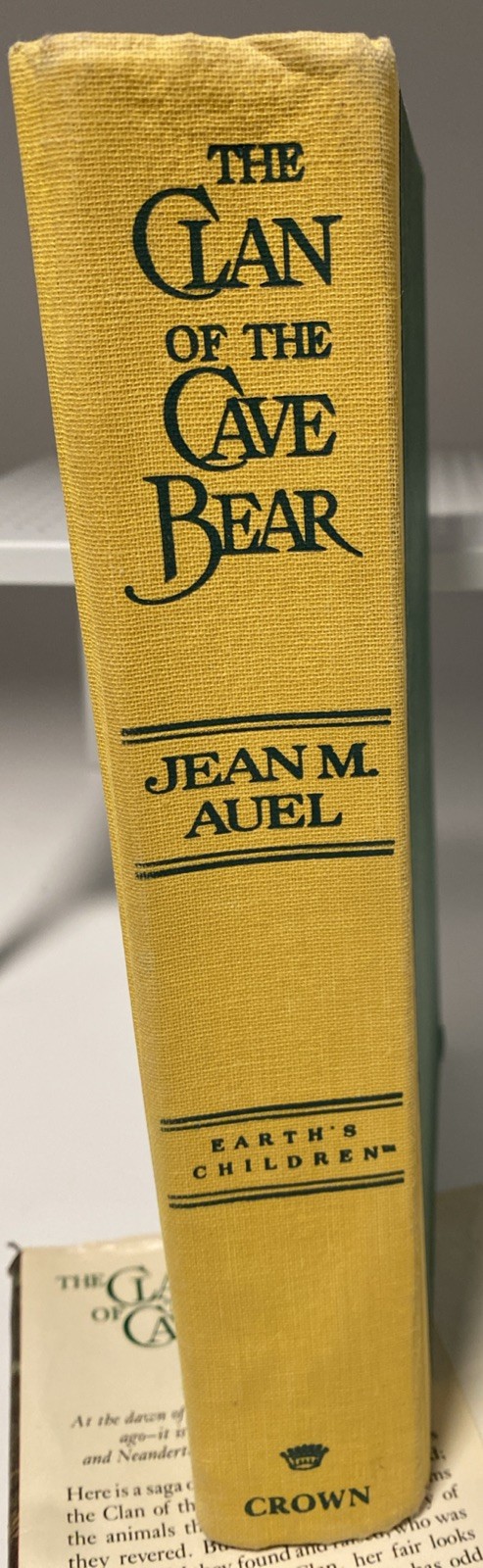Clan Of The Cave Bear – by Jean M. Auel, SIGNED