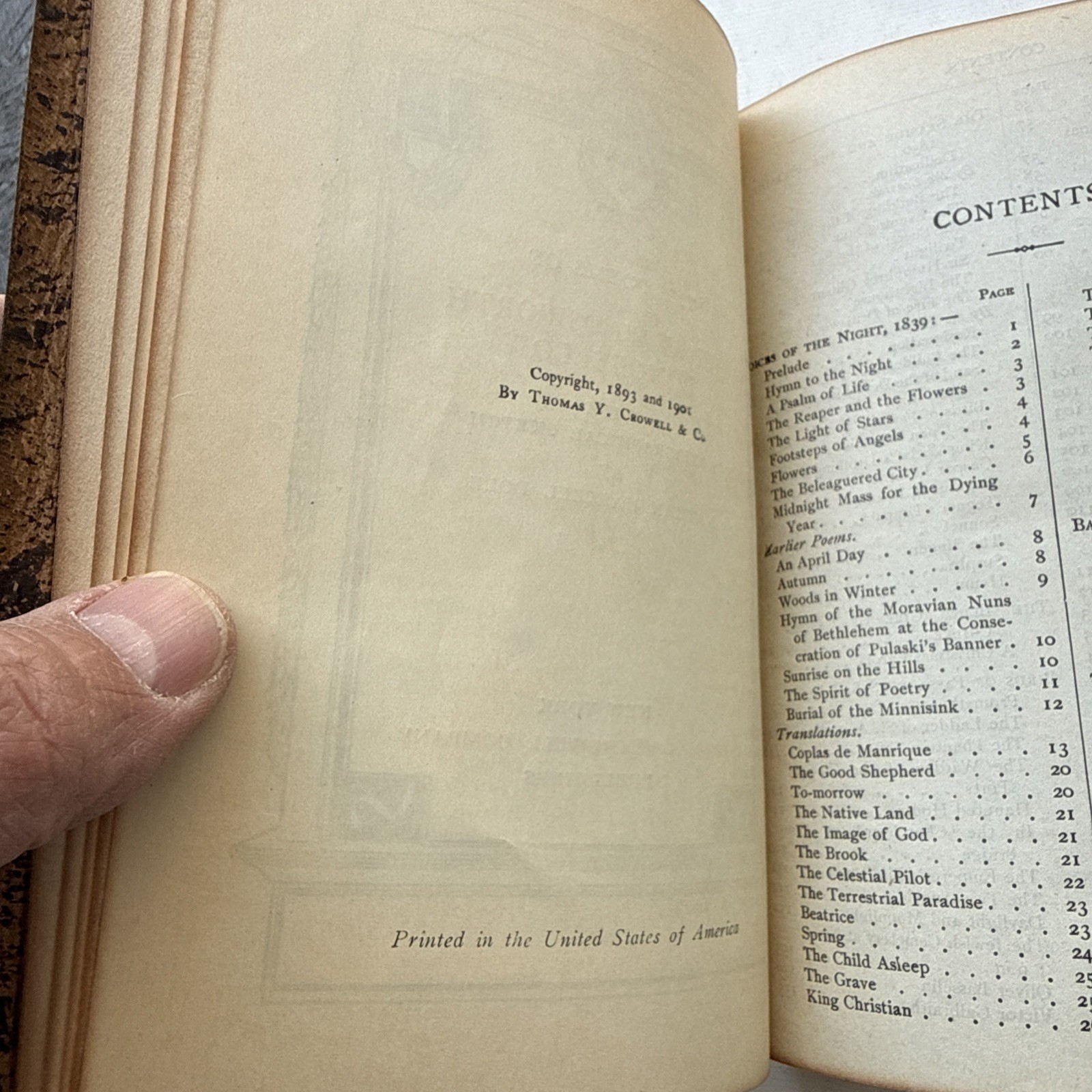 Poems of Henry Wadsworth Longfellow 1901 Thomas Y. Crowell & Co Vintage Book