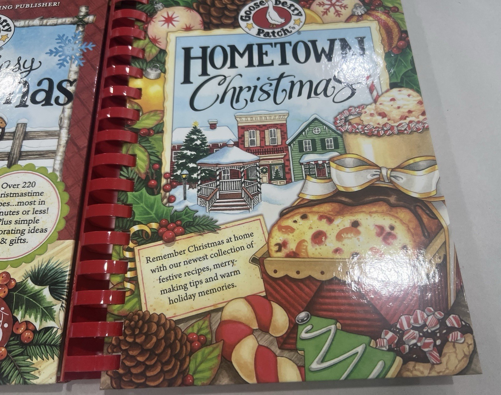 Goose Berry Patch Christmas Holidays Cookbooks Lot Of 4 Spiral Bound