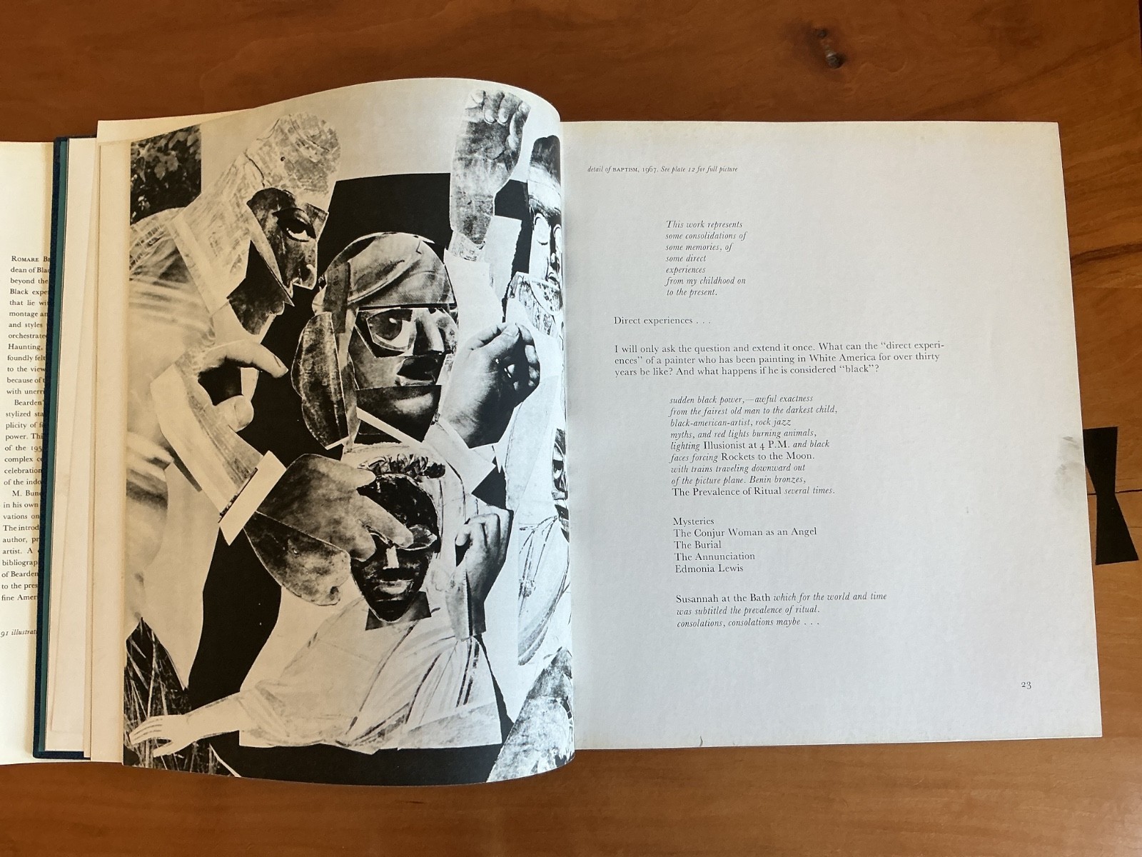 Art of Romare Bearden by M. Bunch Washington 1973 HC DJ Abrams