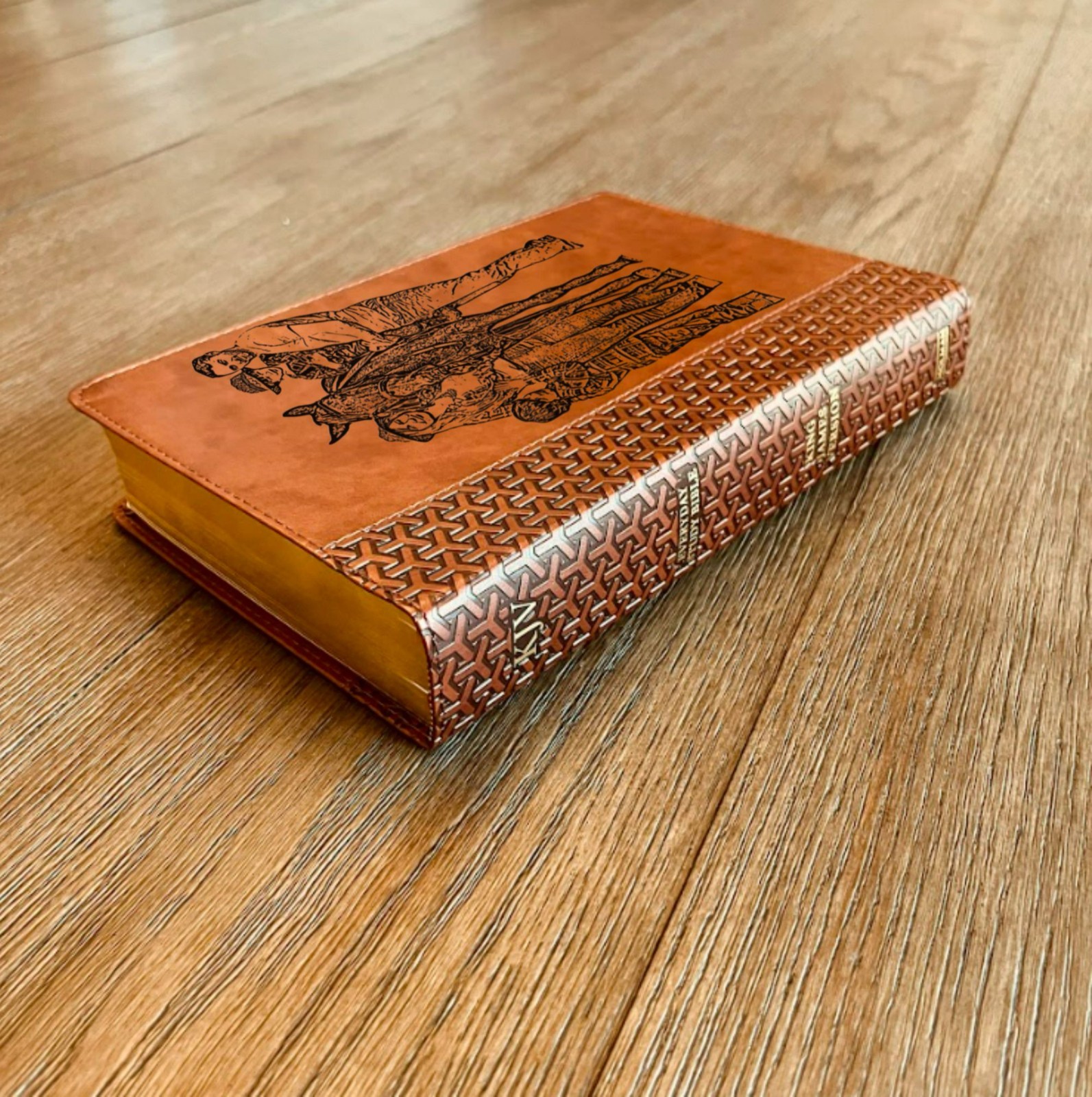 Personalized KJV Everyday Study Bible, Custom Photo Engraved, Christian Gifts