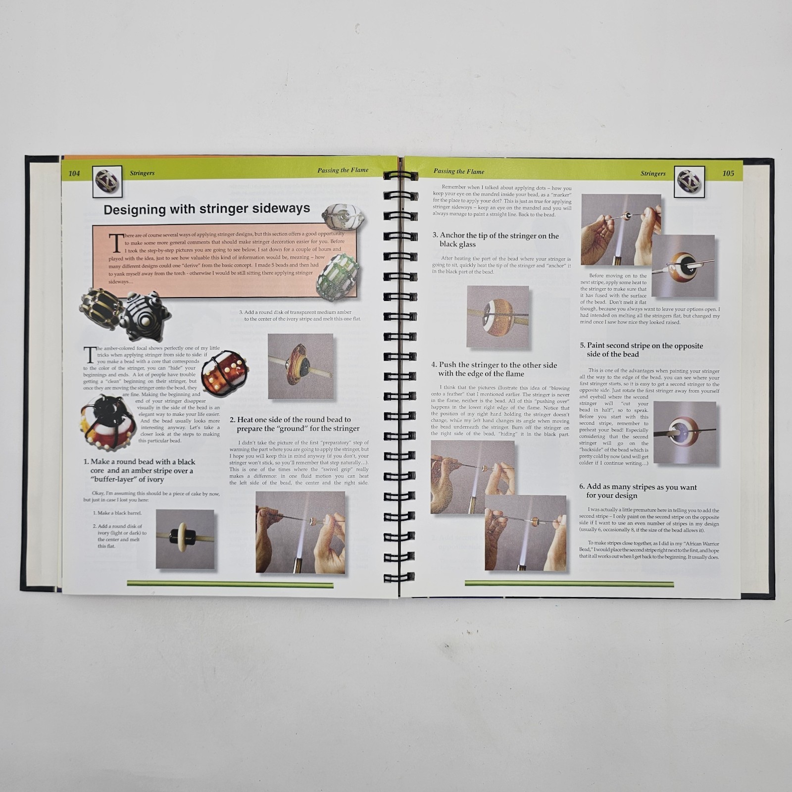 VG+ | Passing the Flame by Corina Tettinger | Glass Beadmaking 3rd Ed Spiral HC