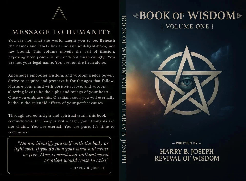 Book of Wisdom Volumes 1 & 2 by Harry B. Joseph -Paperback Bundle – US Stock