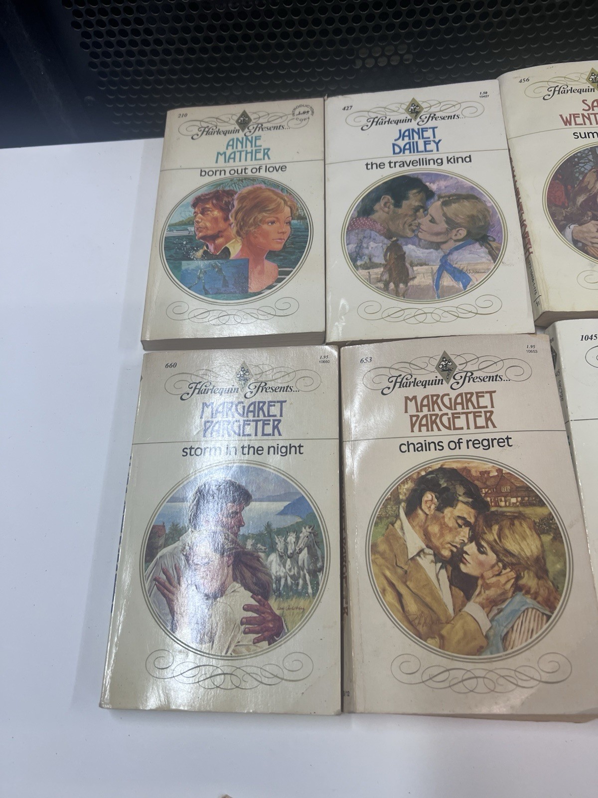 Vintage Harlequin Presents Romance Novel Lot Of 23 Books from the 1970s-1980s