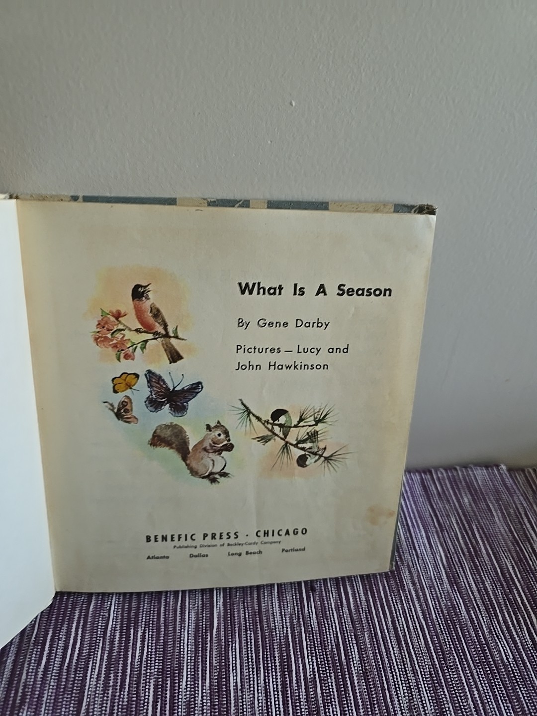 1960 What Is A Season Book By Gene Darby 47 Pages
