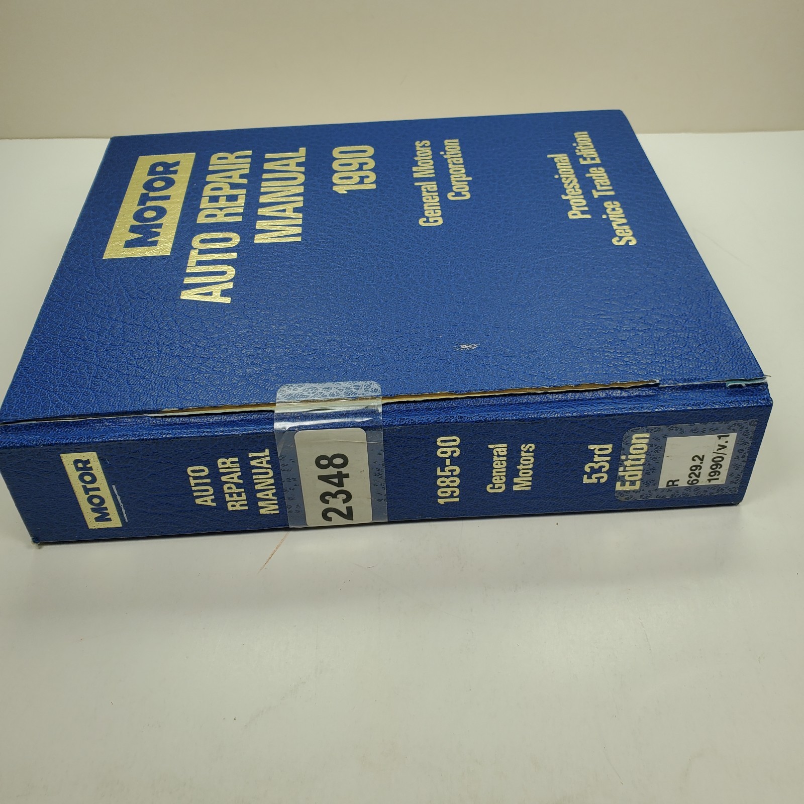 1985-1990 Motor Auto Repair Manual General Motors Professional Service Trade Ed.