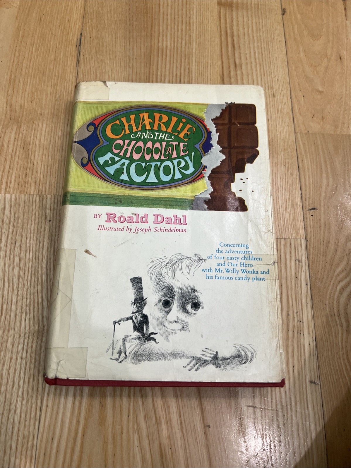 Charlie and The Chocolate Factory Roald Dahl 1st Ed. 2nd Print 1964 Red HC.