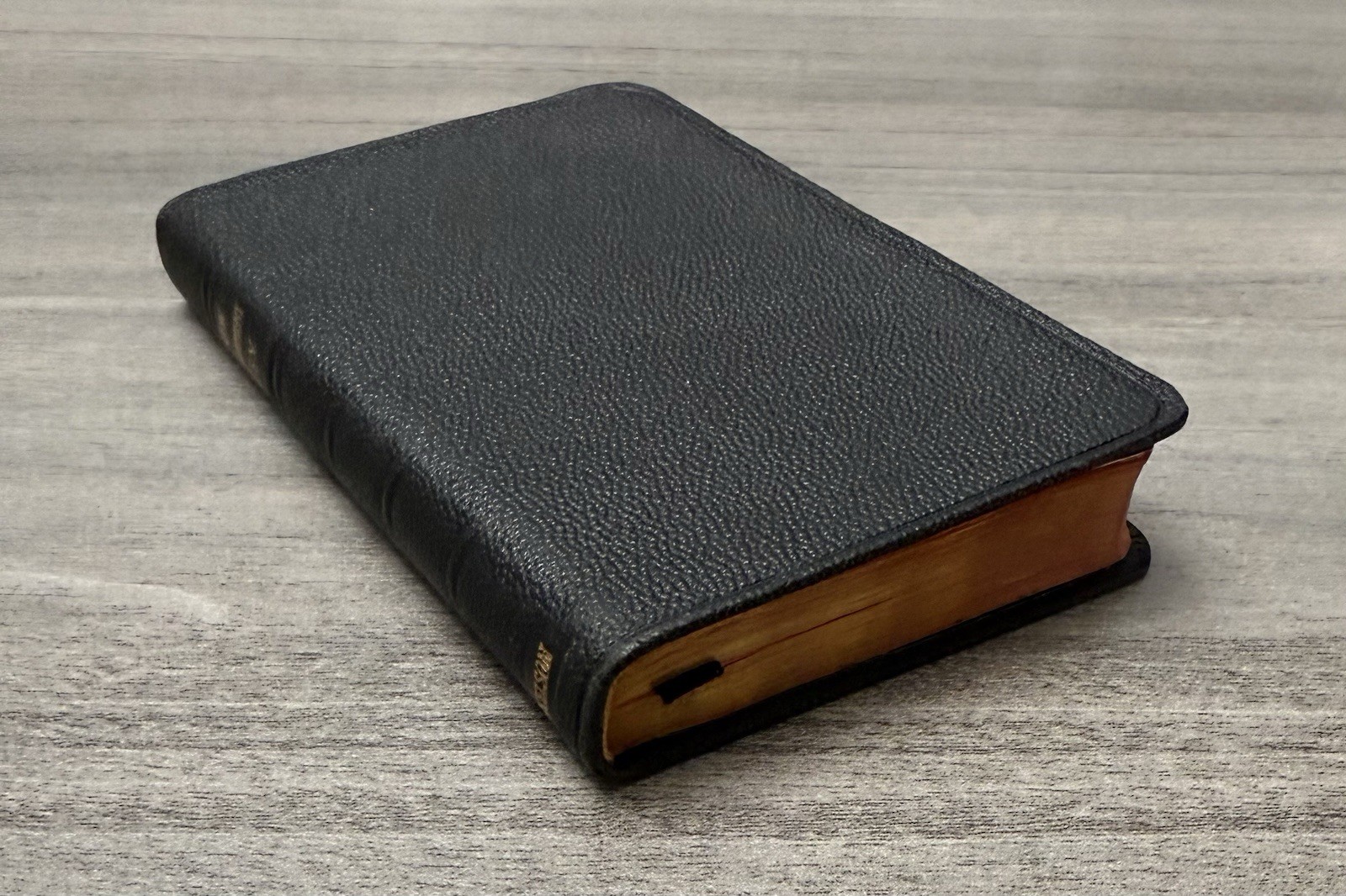 VTG Thinline 1946 Pocket New Testament RSV Black Leather 691X Nelson ~ 4.9″ x 3″