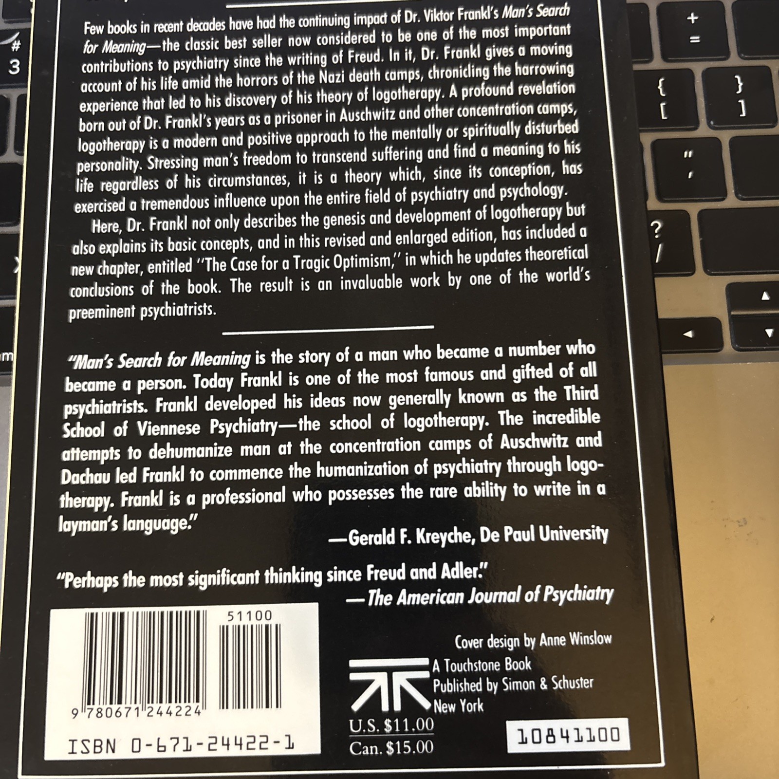 Man’s Search for Meaning Viktor E. Frankl Third Edition Paperback Psychology