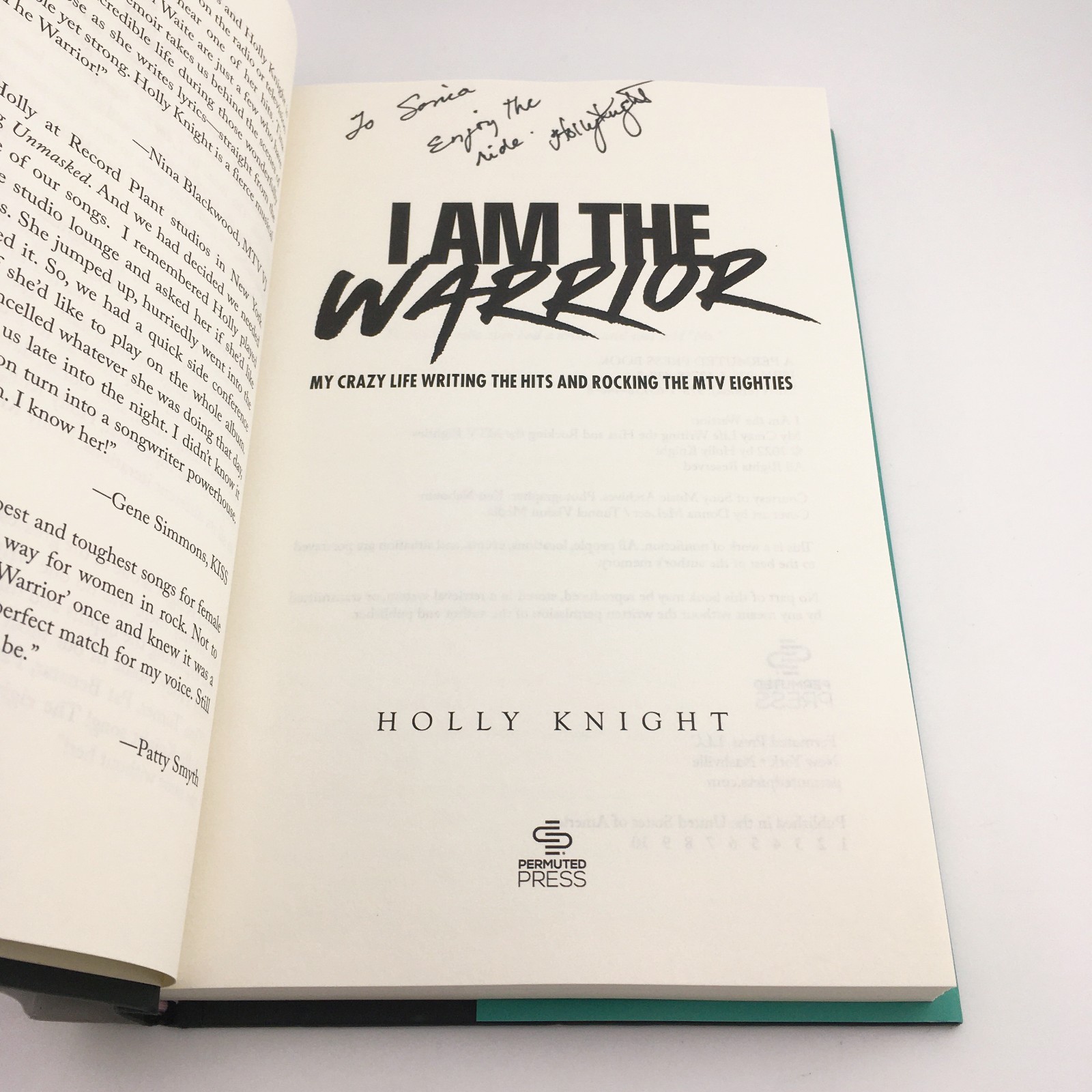 SIGNED I Am The Warrior By Holly Knight Permuted Press First Printing 2022