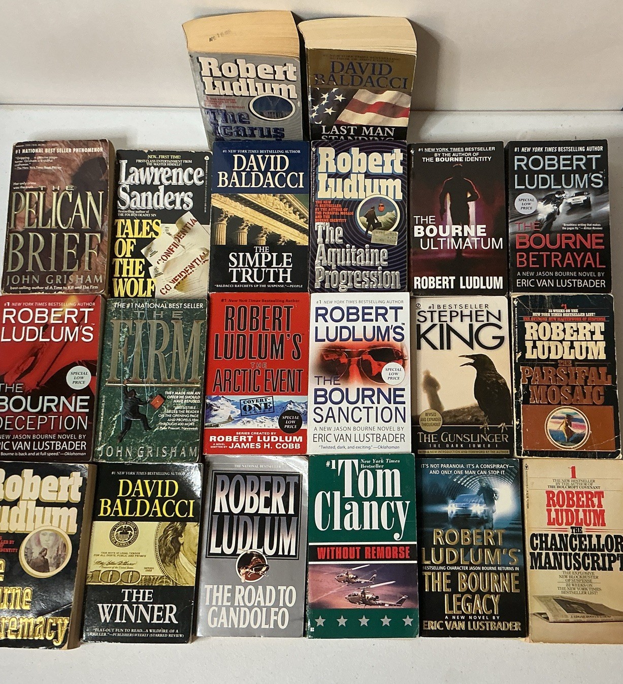 Vintage Paperback Mystery, Crime, Thriller, Sci-Fi Books Lot Of 20 ~ ACCEPTABLE