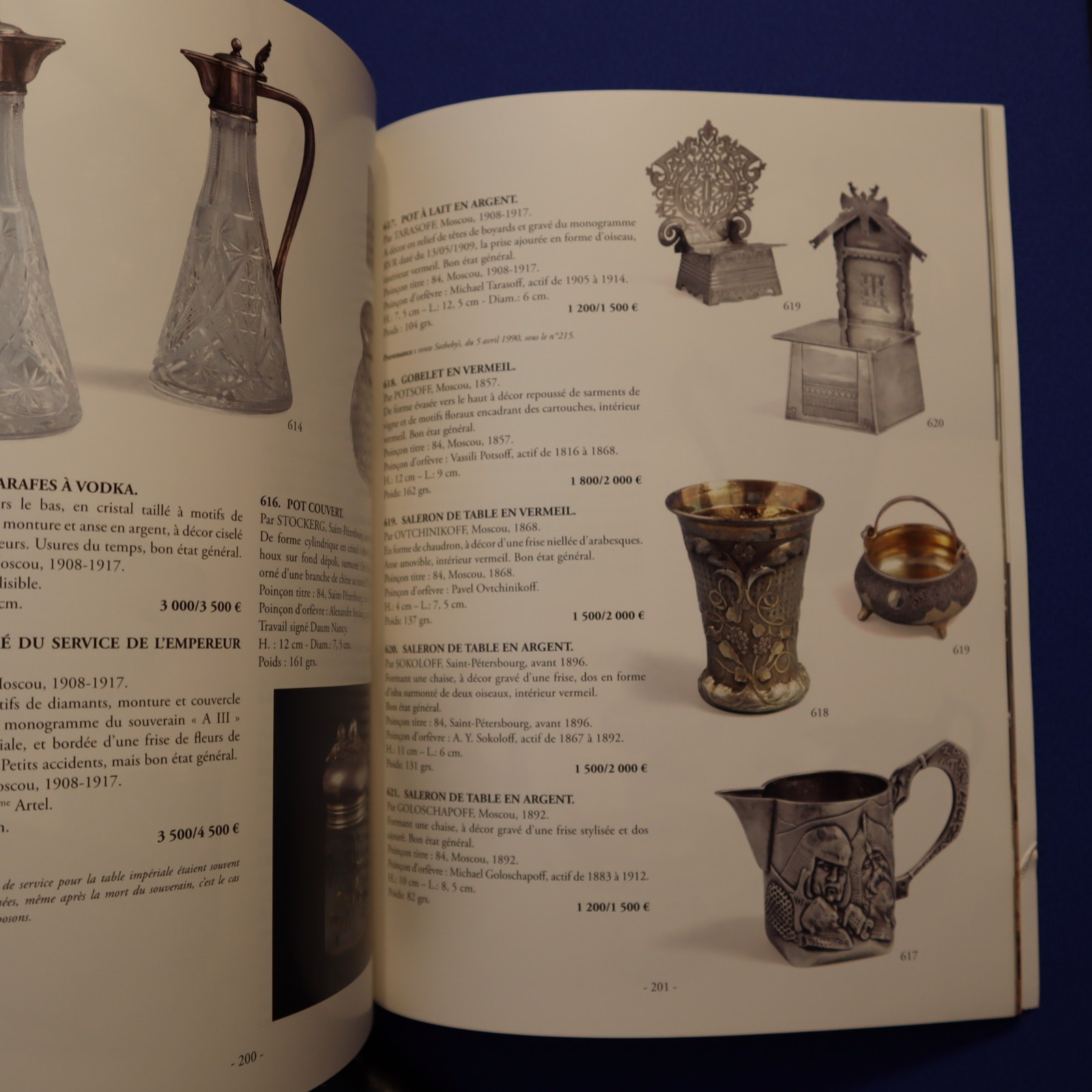 RUSSIAN ROYALTY AUCTION CATALOG 2017 COUTAU-BEGARIE , 220 PAGES IN FRENCH EX+