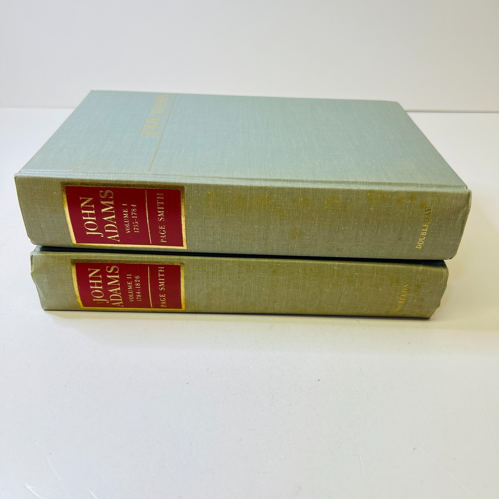 John Adams by Page Smith 1962, Volumes I and II, First Edition HC/DJ