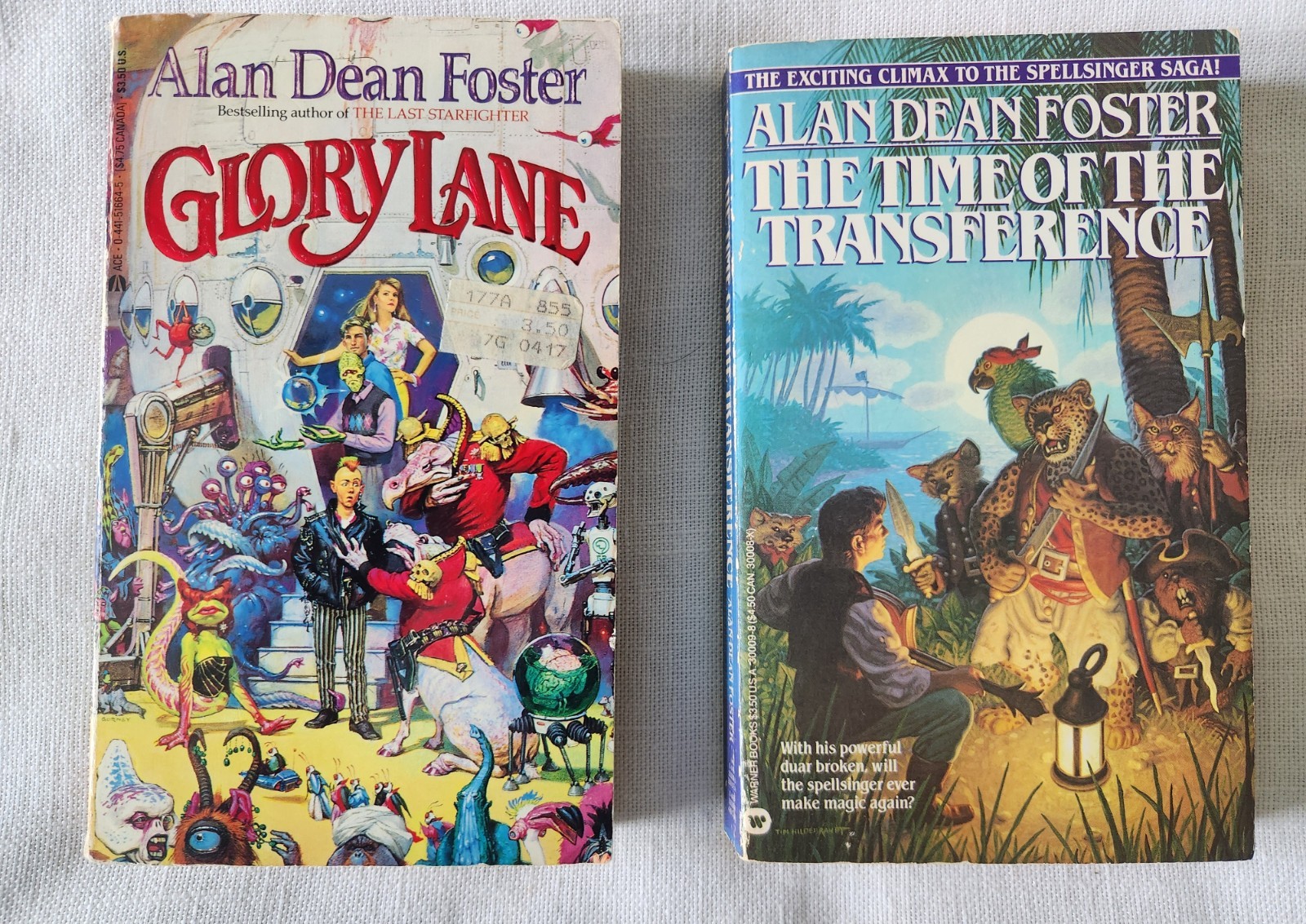 Alan Dean Foster Vintage Lot of 11 Books Pip & Flinx , Spellsinger, Commonwealh