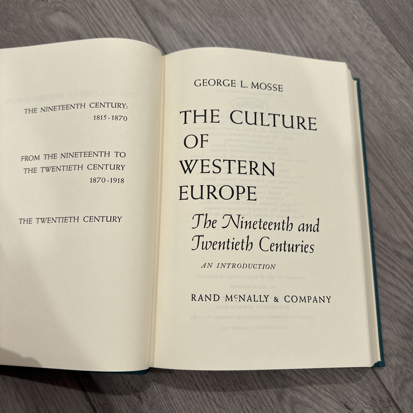 Rand McNallyThe Culture of Western Europe HC GOOD