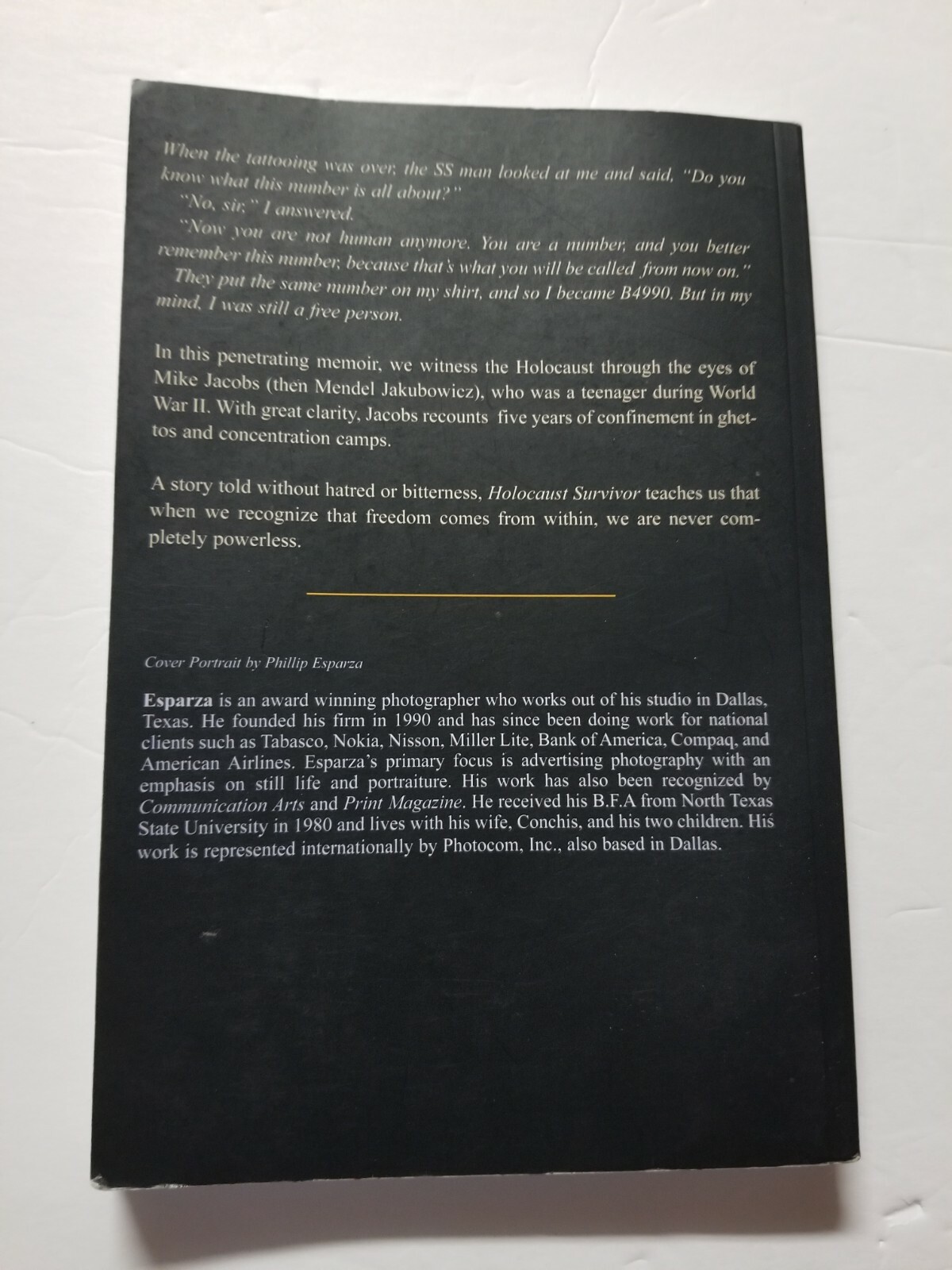 AUTOGRAPHED by Mike Jacobs! Holocaust Survivor Mike Jacobs‘ Triumph over Tragedy