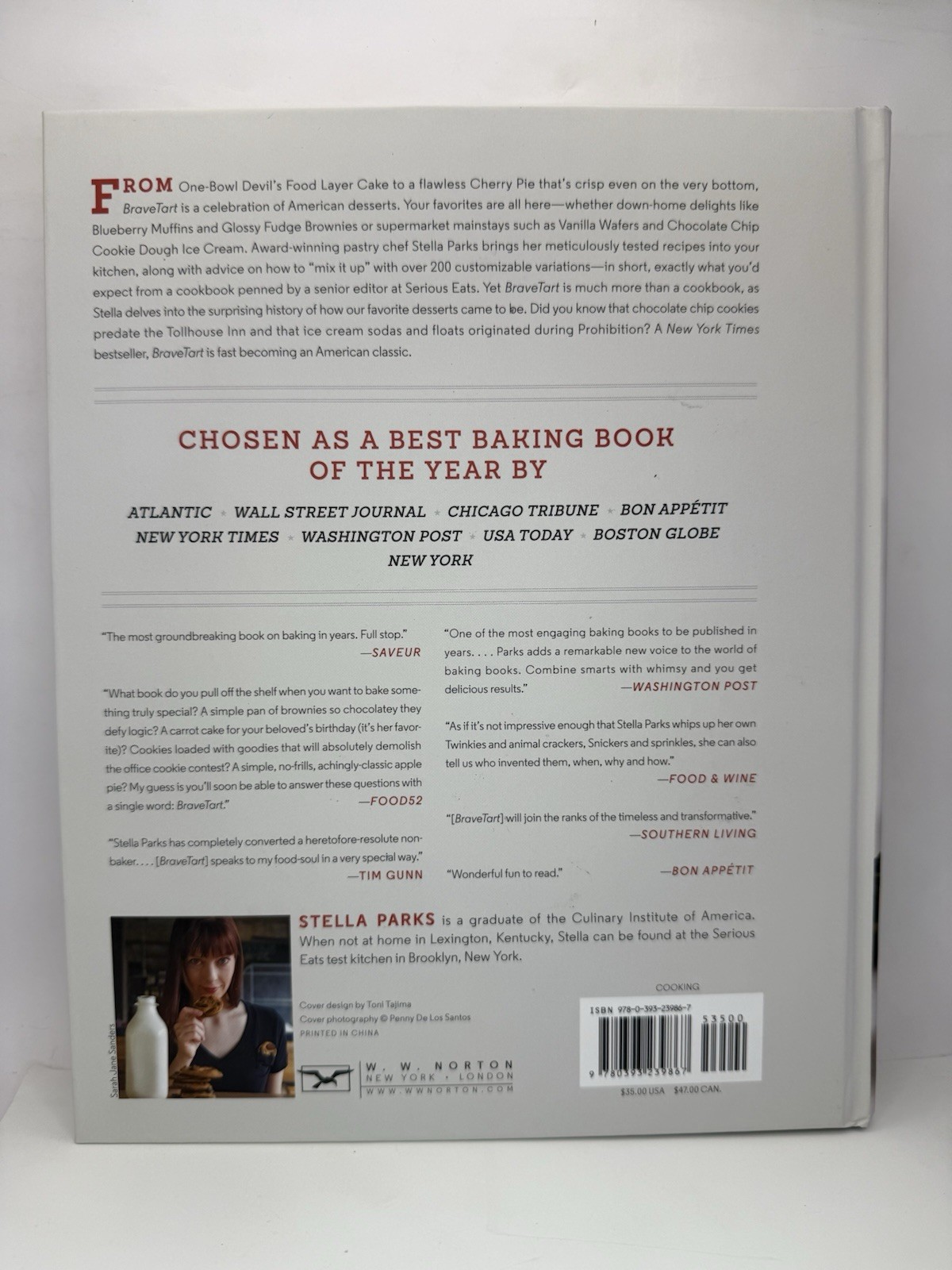 BraveTart: Iconic American Desserts – Hardcover By Parks, Stella – 1st Editon ~