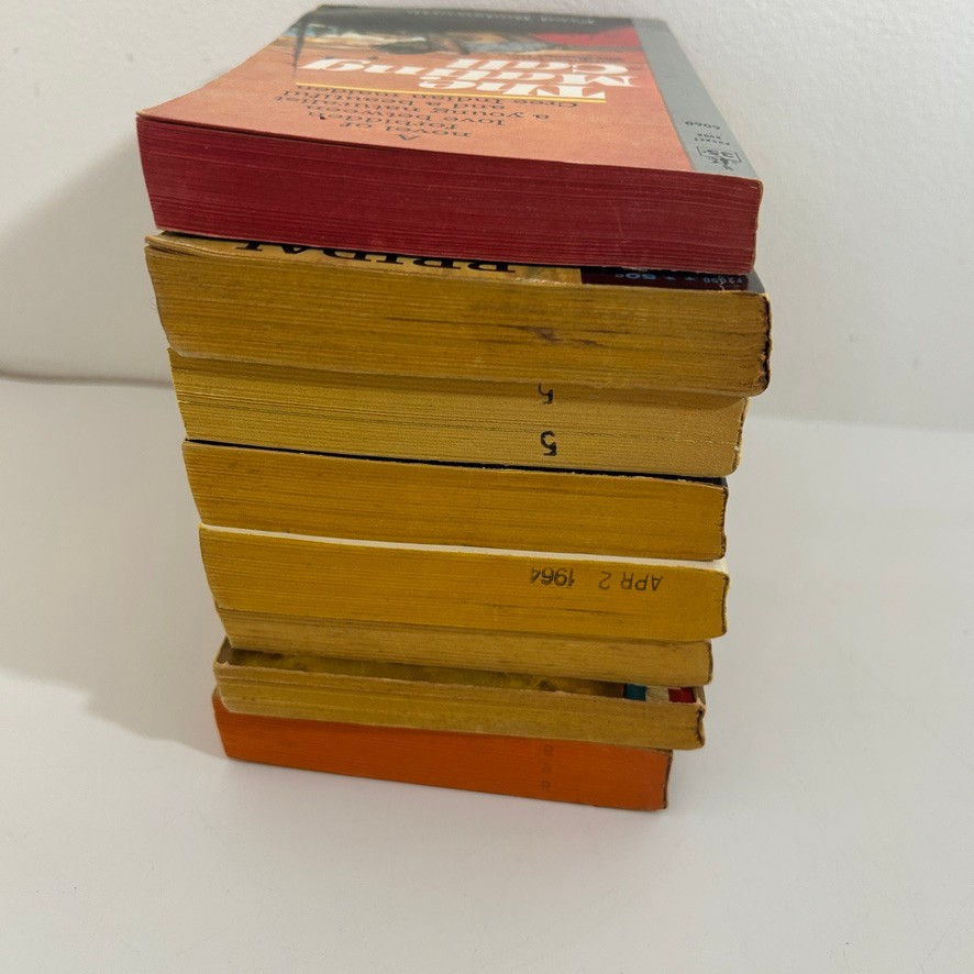 Vtg Western Paperback Lot of 8 Novels Frontier Tribal Romance Adventure 1960s