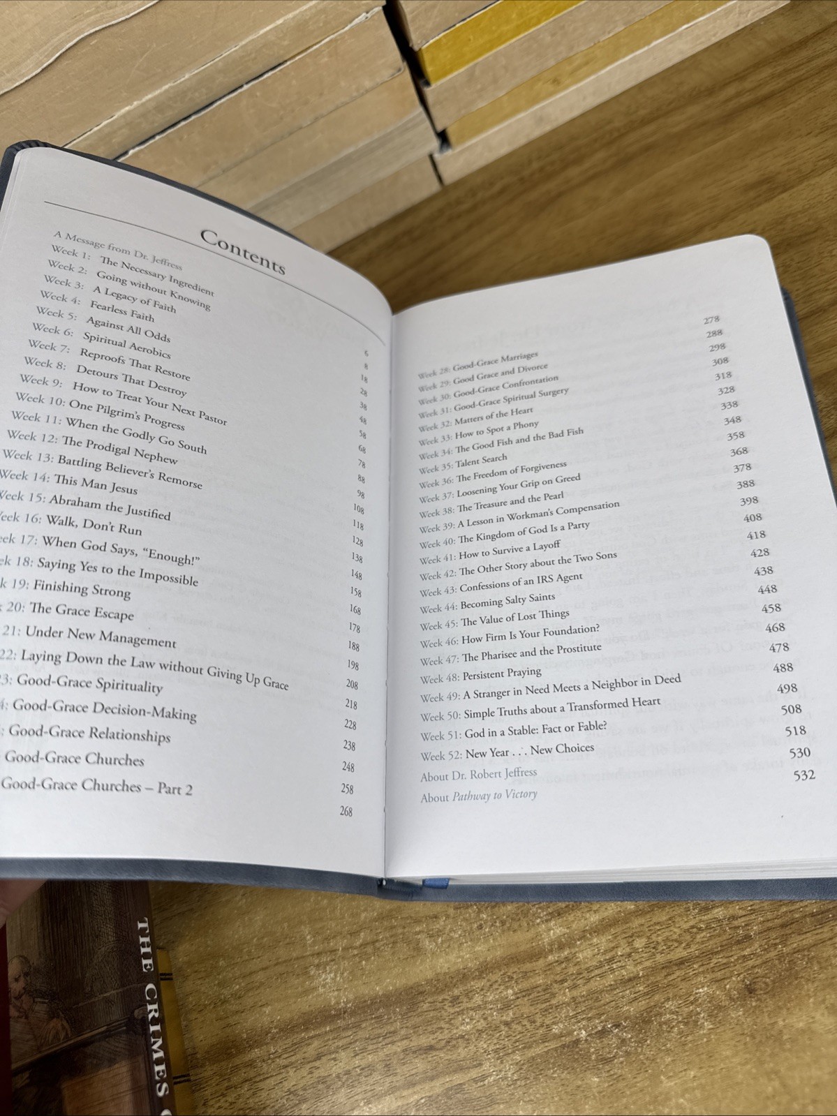 Pathway to Victory Daily Devotional by Dr. Robert Jeffress 2022 Blue Suede