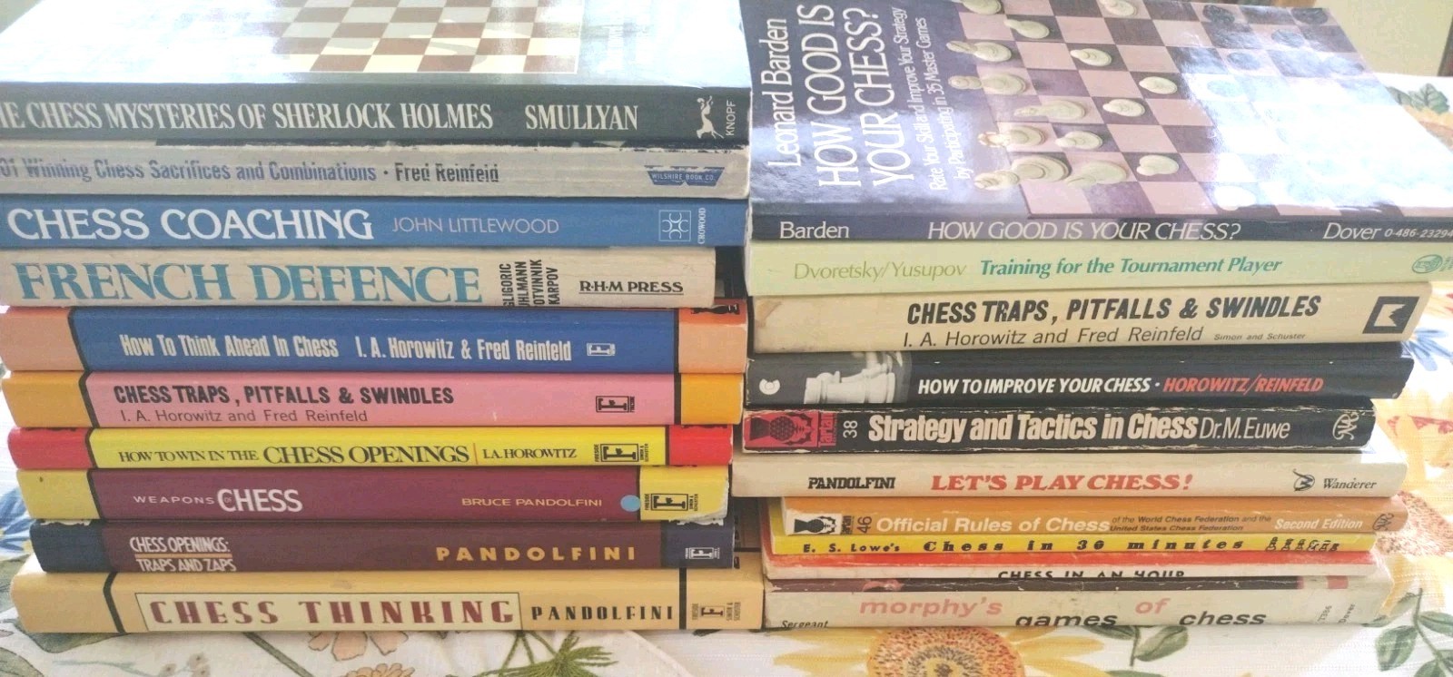 Lot 20 Books 📚 Weapons of Chess, Openings, Traps, Fireside, Pitfalls, Improve