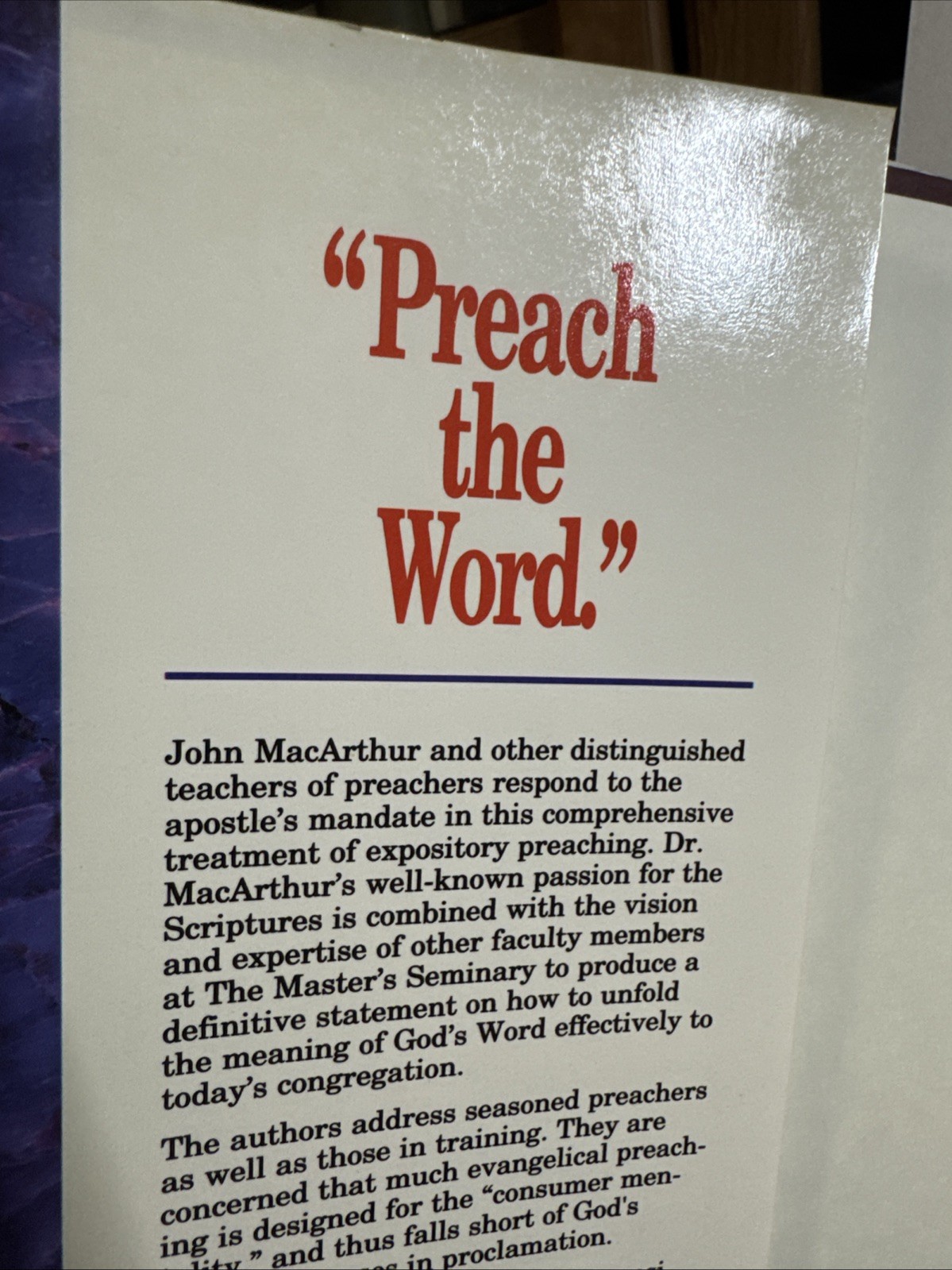 Rediscovering Expository Preaching by John F. MacArthur Jr., Masters College…