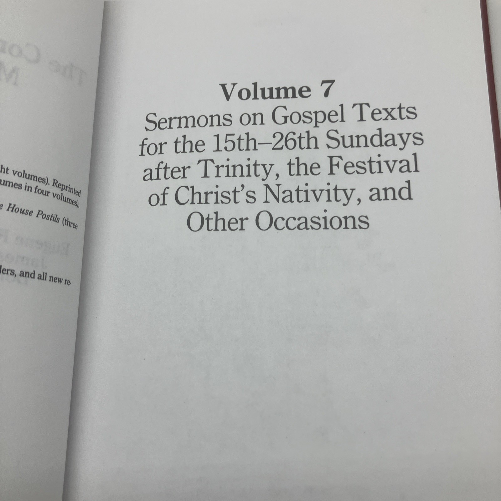 The Complete Sermons of Martin Luther: 5 of 7 Volumes Missing Volumes 1 and 6