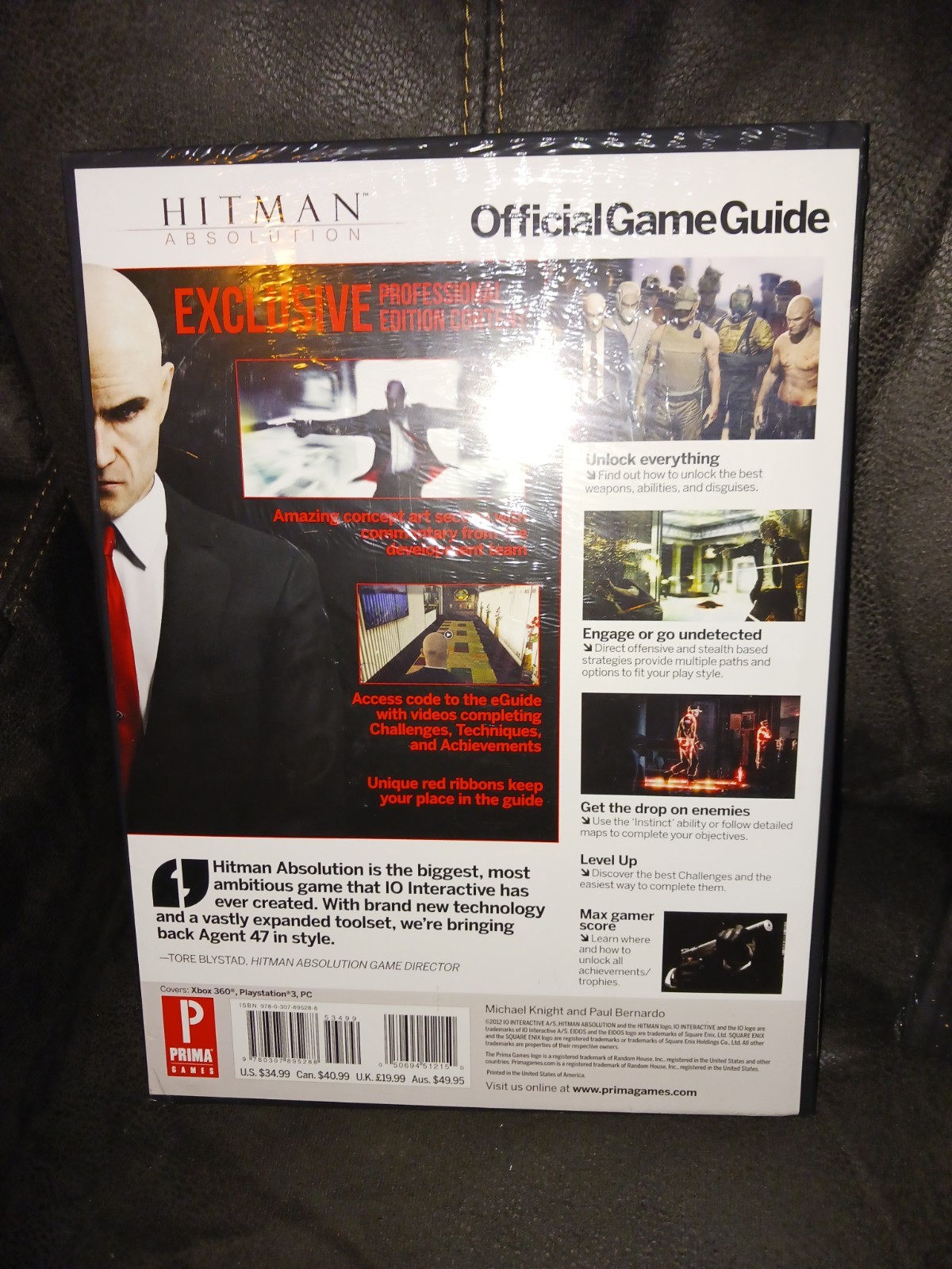 Hitman Absolution Professional Edition Official Game Guide NEW Sealed Hardcover