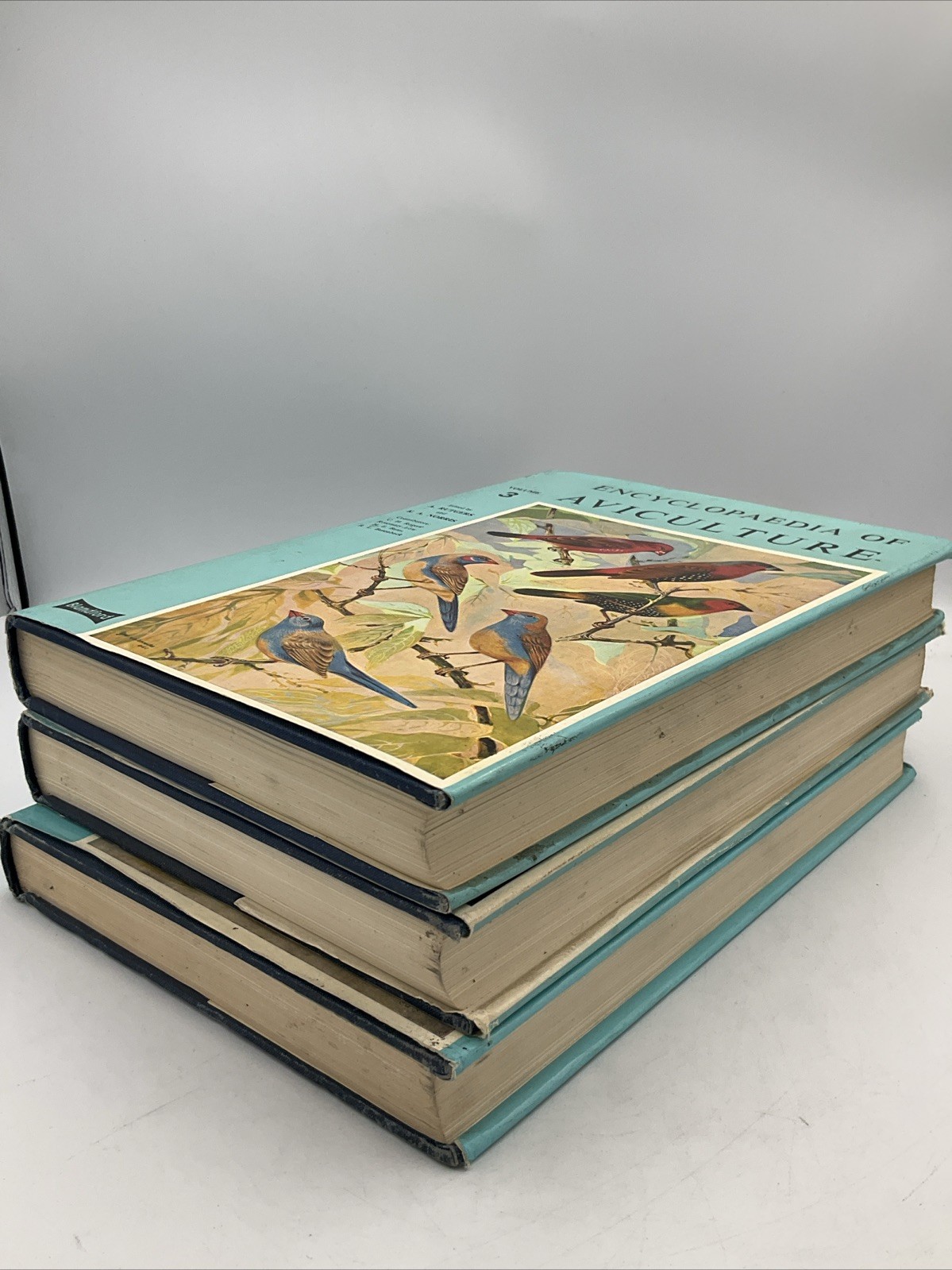 Encyclopedia of aviculture set 3 books, hardcover, blandford press