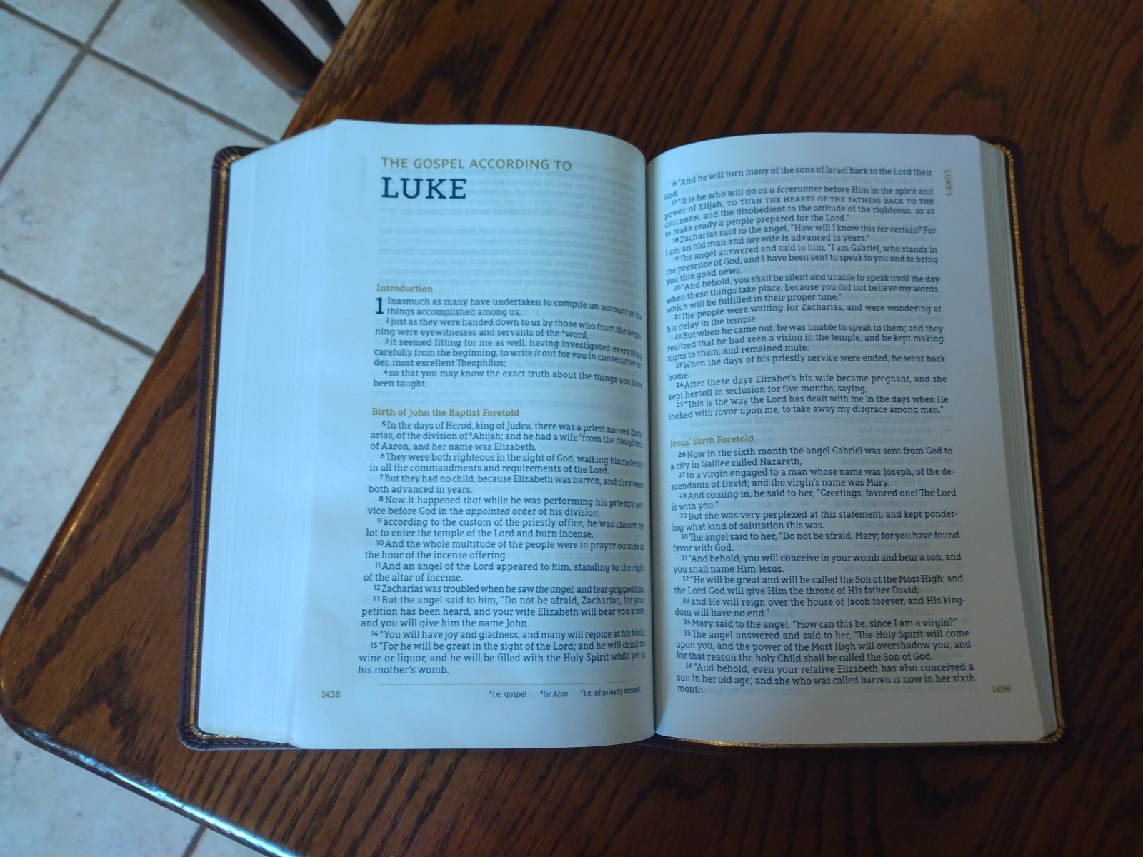 NASB 1995 Heritage Bible – $79.99 Retail – Brown LeatherSoft