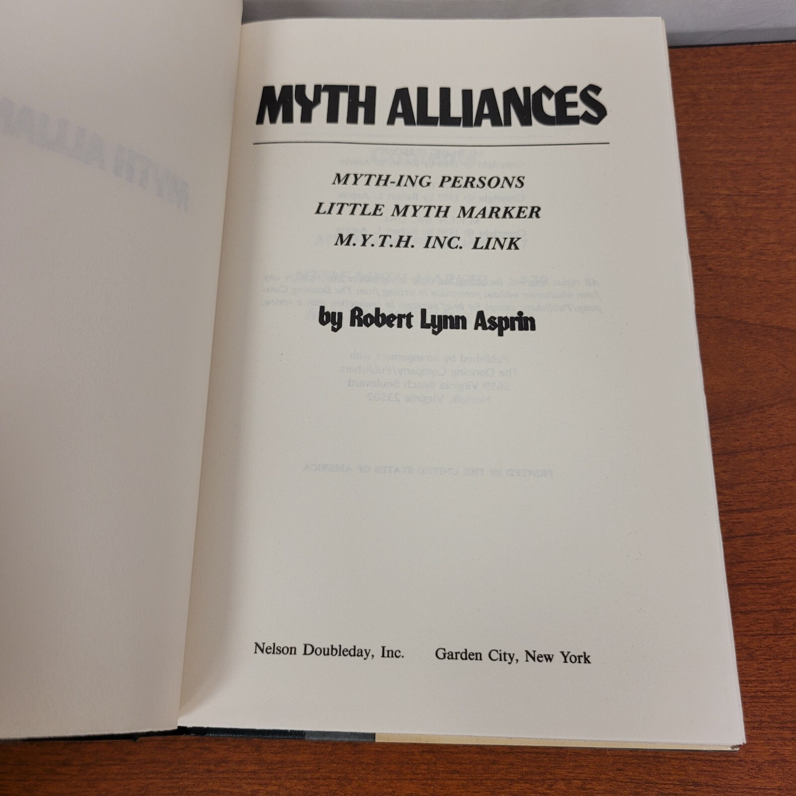 MYTH ALLIANCES/SANCTUARY by Robert Asprin, Vtg HC 1981 THIEVES‘ WORLD Series 1-3