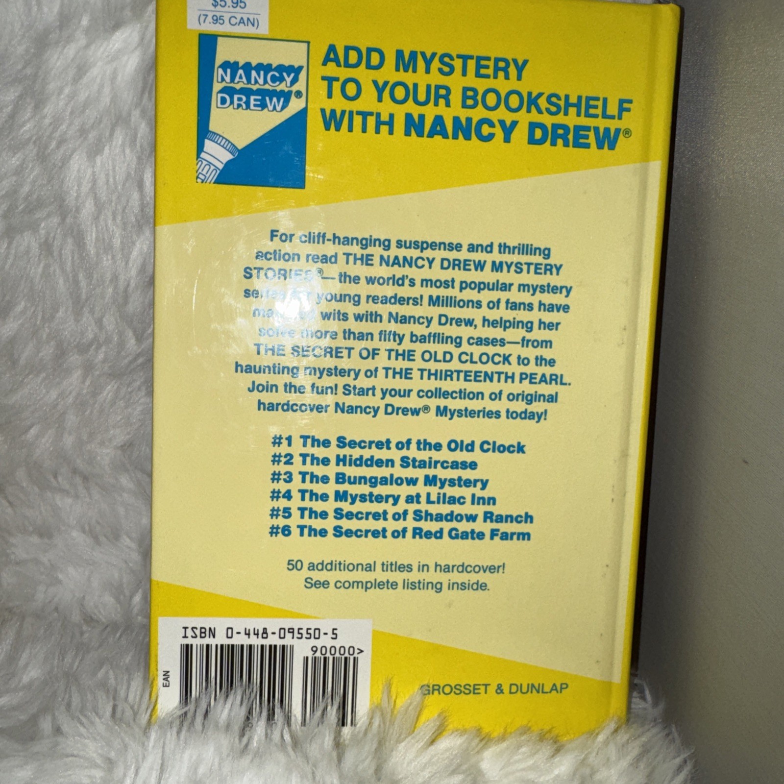 Nancy Drew Mystery Stories Mixed Lot 6📚Hardcover Books 50-55 Carolyn Keene 1992