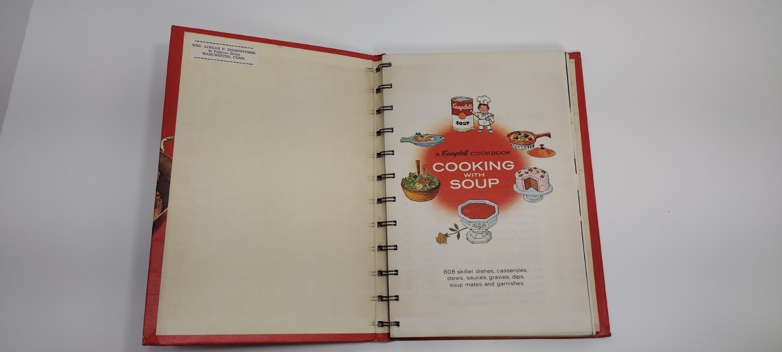 Cooking with Soup A Campbell Cookbook 1965 1st Edition Spiral Bound Hardcover