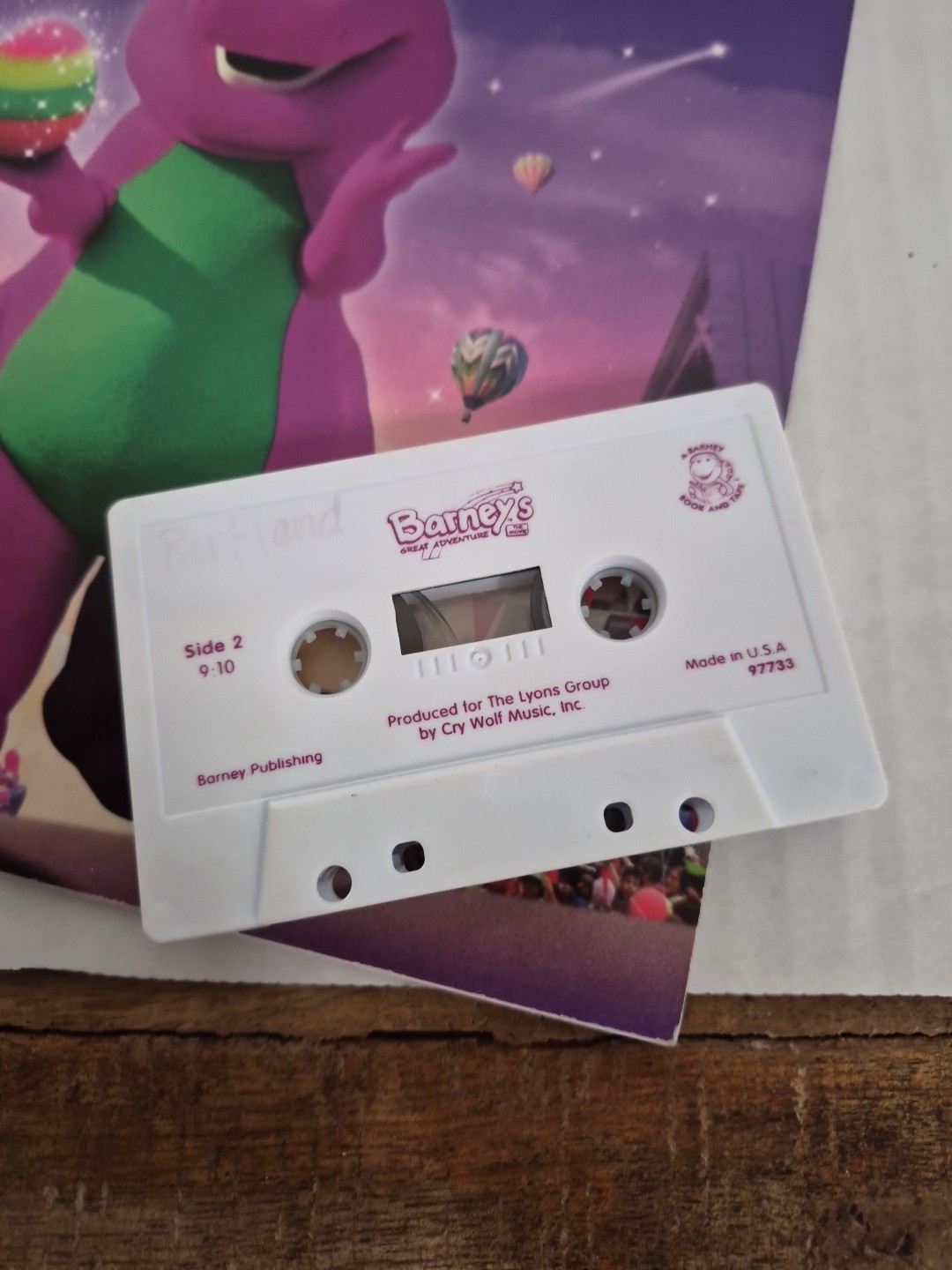 Barney’s Great Adventure: The Movie Storybook And Cassette. See Description