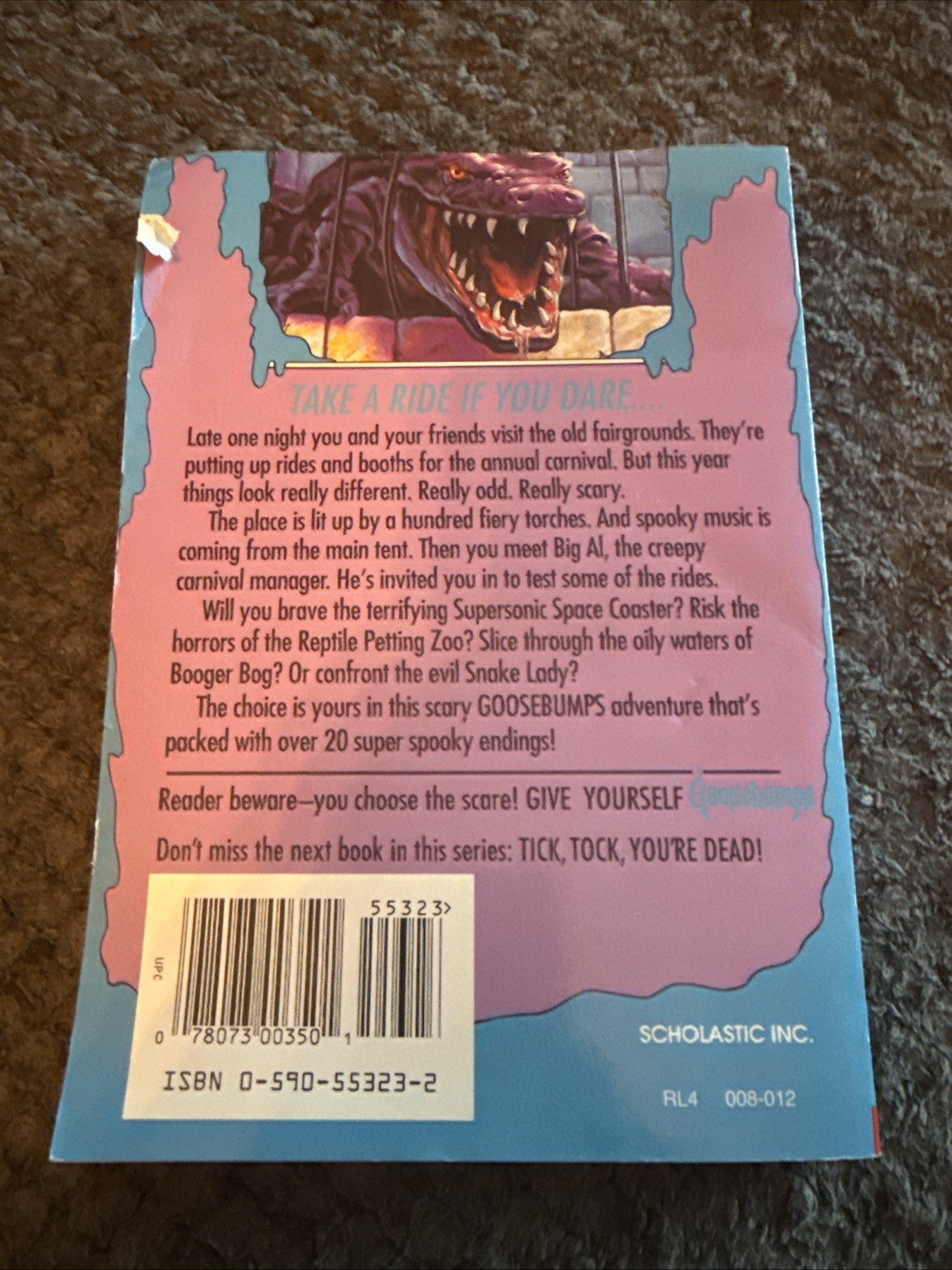 Lot of 8 Vintage Goosebumps Books R.L. Stine 90s Scholastic Paperbacks Retro Lot