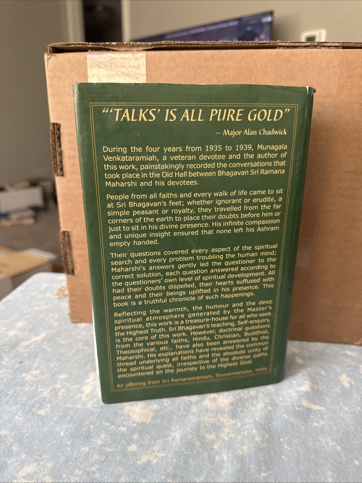 Talks with Sri Ramana Maharshi Munagala Venkataramiah 2003 Reprint Spirituality